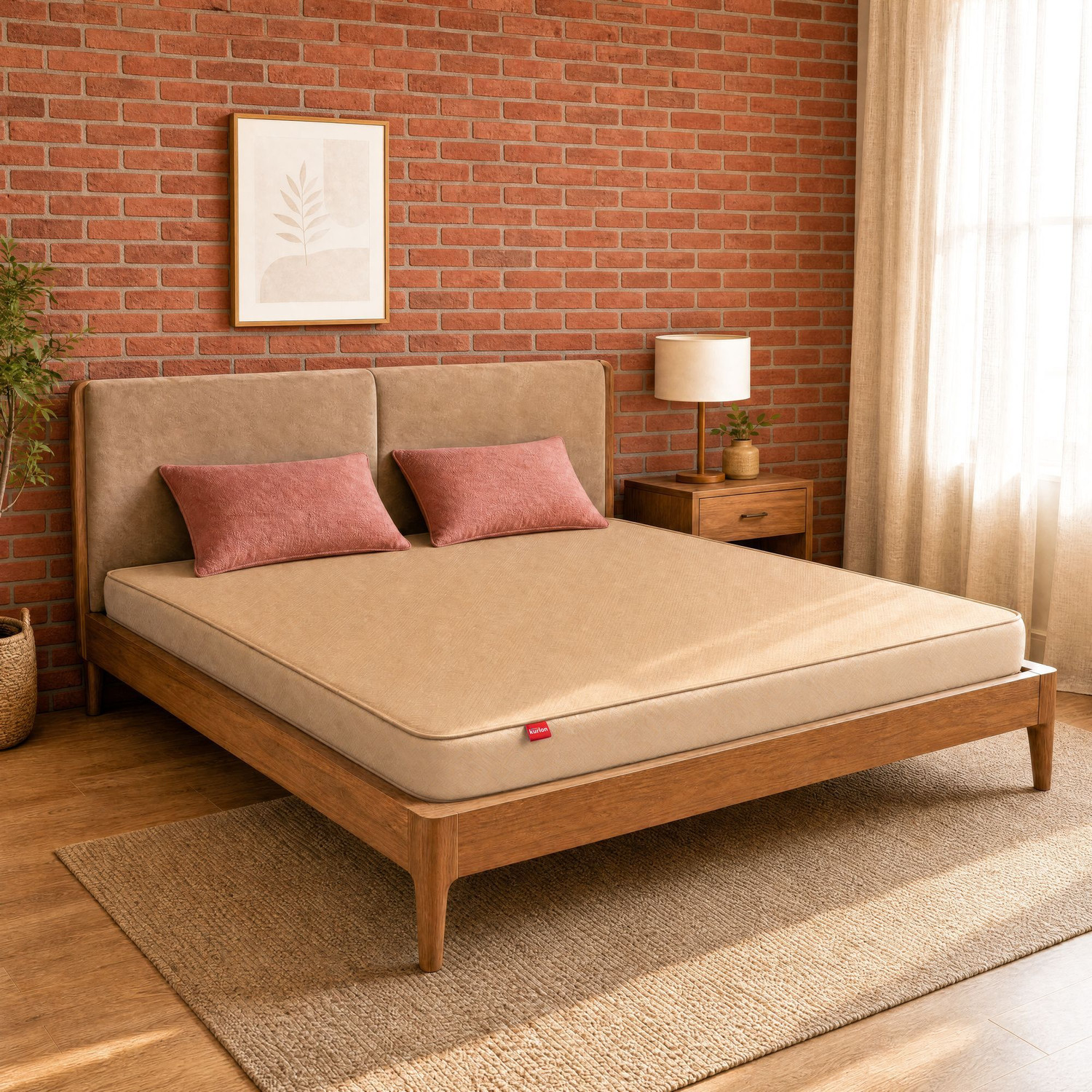 Image of KGF Orthopedic Hard & Soft Dual Flip Reversible 4 inch Single High Resilience (HR) Foam Mattress (L x W: 72 inch x 30 inch)