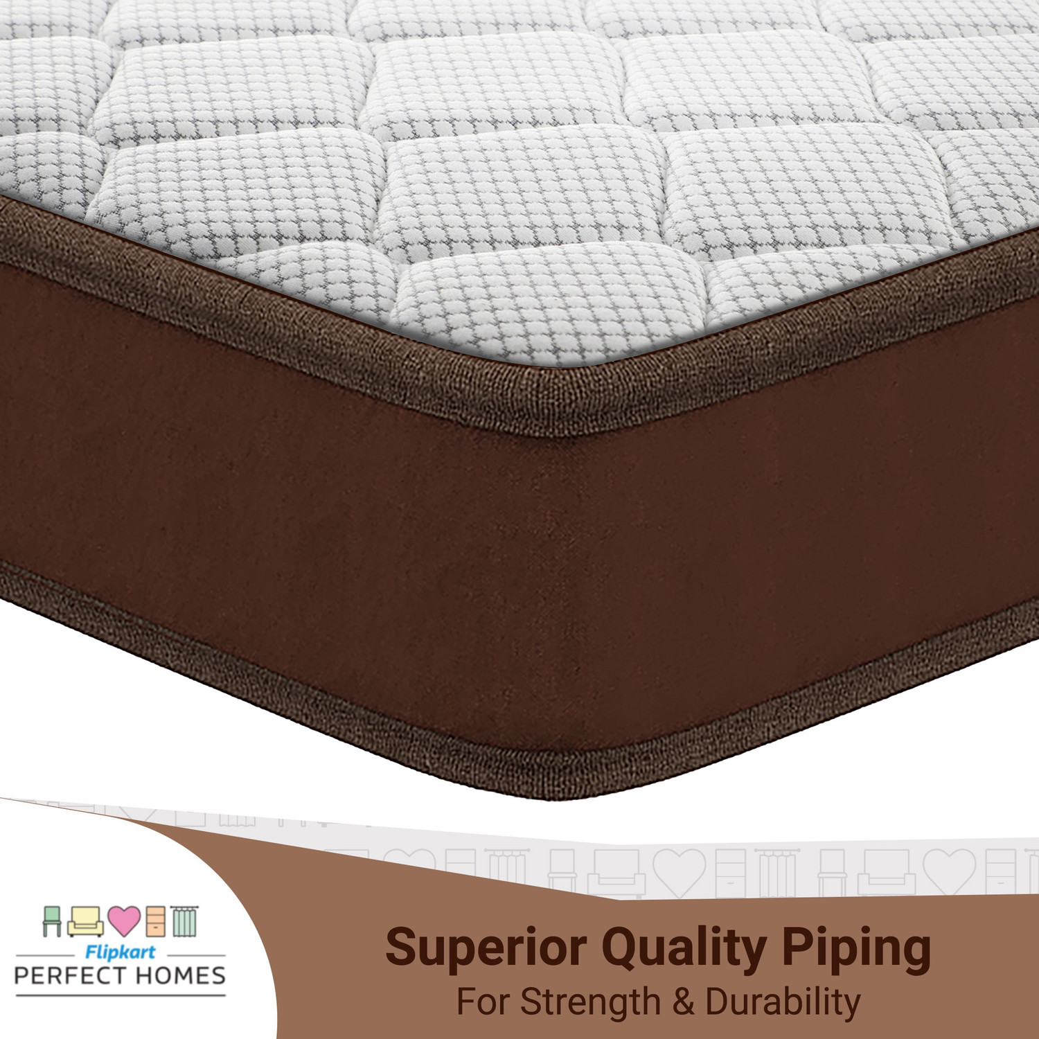 Image of Flipkart Perfect Homes Iris Orthopedic 10 inch Queen Bonnell Spring Mattress