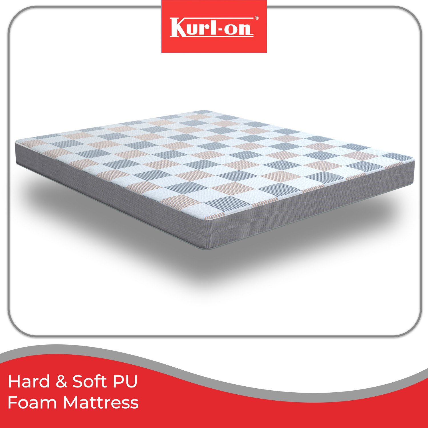 Image of KURLON Orthopedic, Memory Foam, Medium Firm, Back & Spine Support, High Resilence Foam 5 inch King Memory Foam Mattress