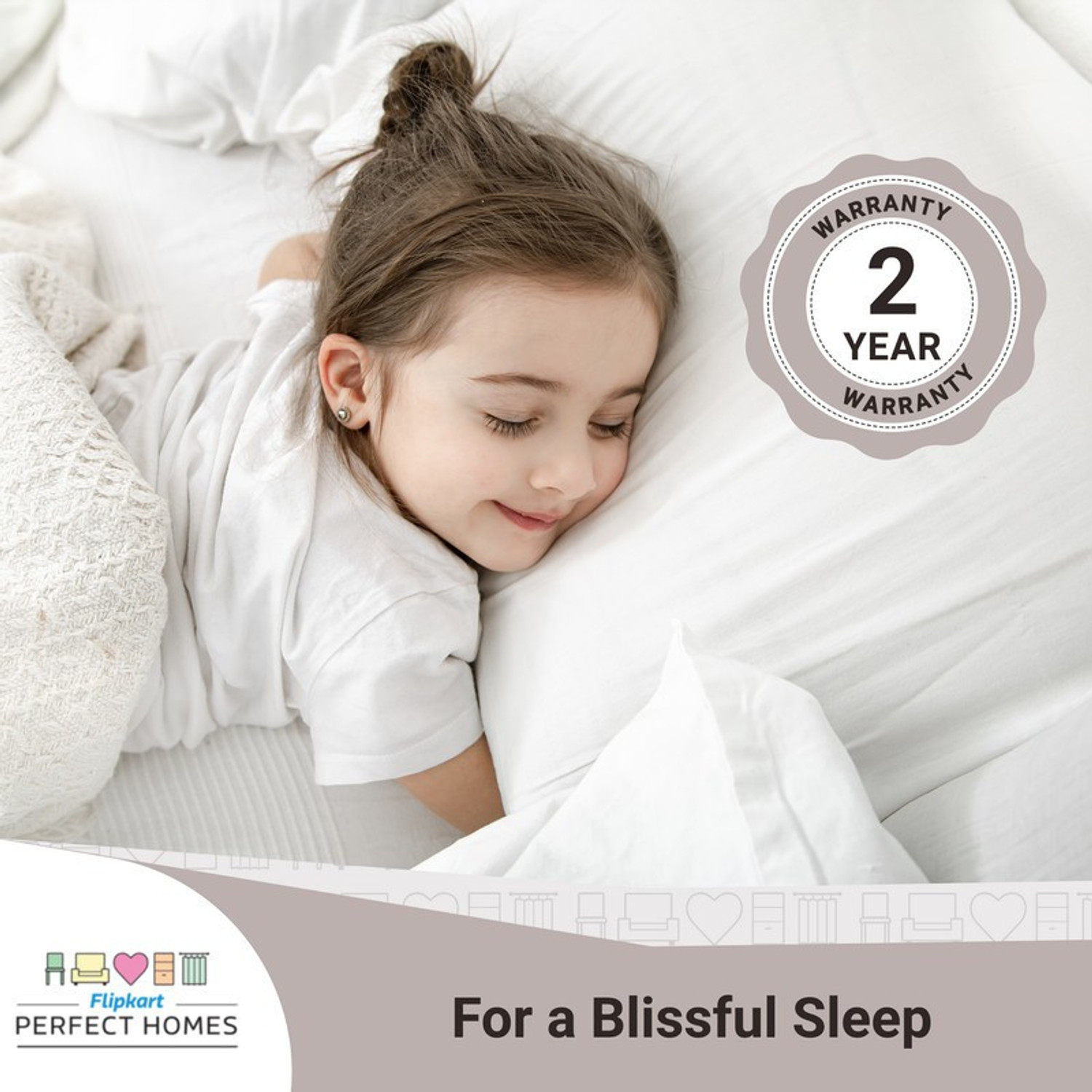 Image of Flipkart Perfect Homes Asteria Dual Comfort 4 inch Single PU Foam Mattress