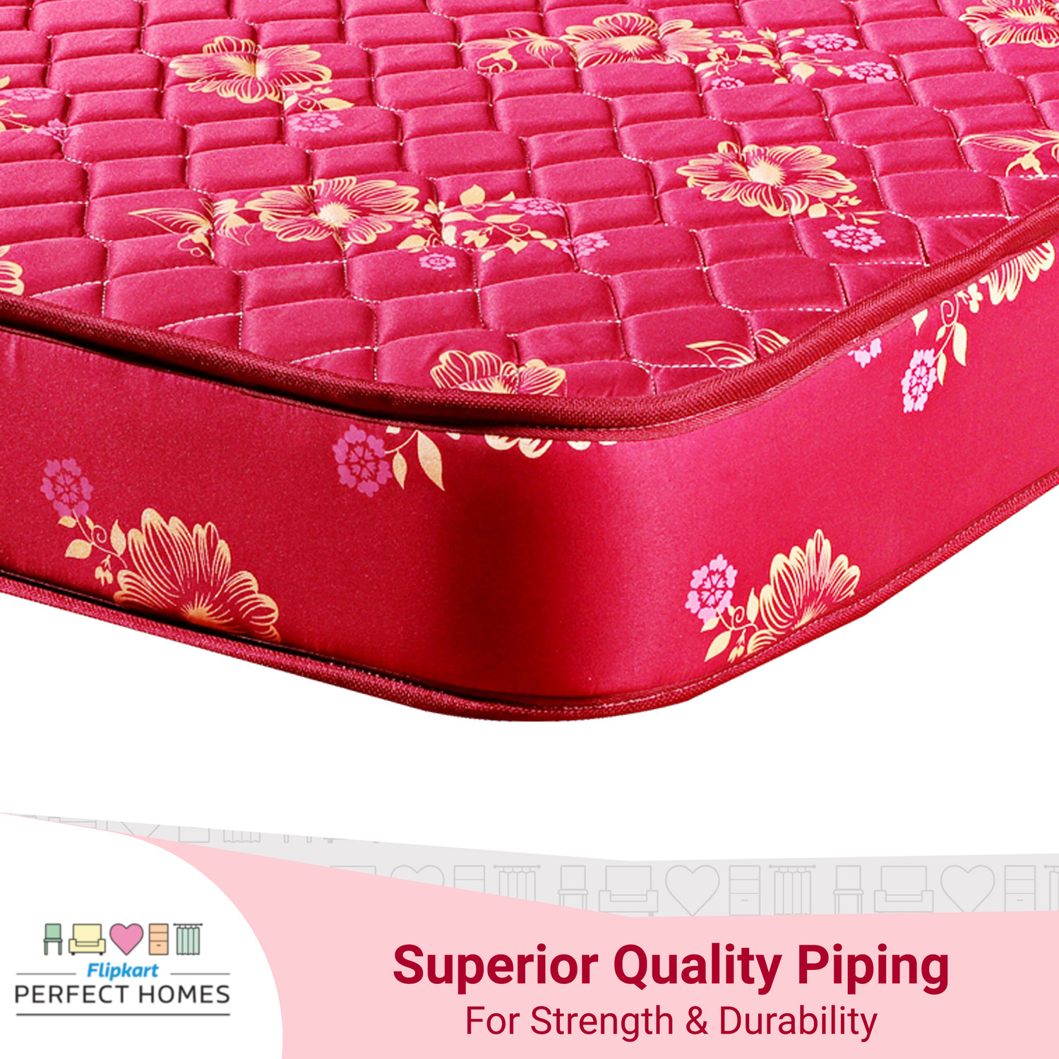 Image of Flipkart Perfect Homes Tysche Orthopedic 4 inch King Coir Mattress