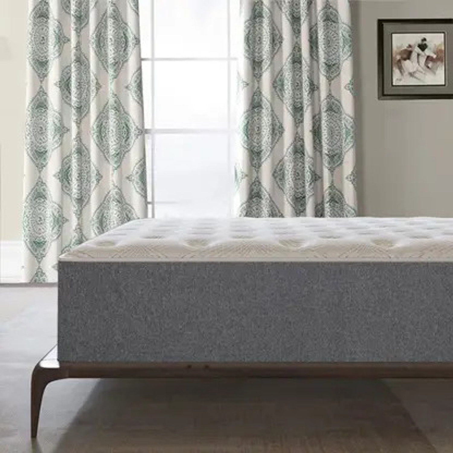 Image of KGF Orthopedic Hard & Soft Dual Flip Reversible 4 inch Single High Resilience (HR) Foam Mattress (L x W: 72 inch x 30 inch)