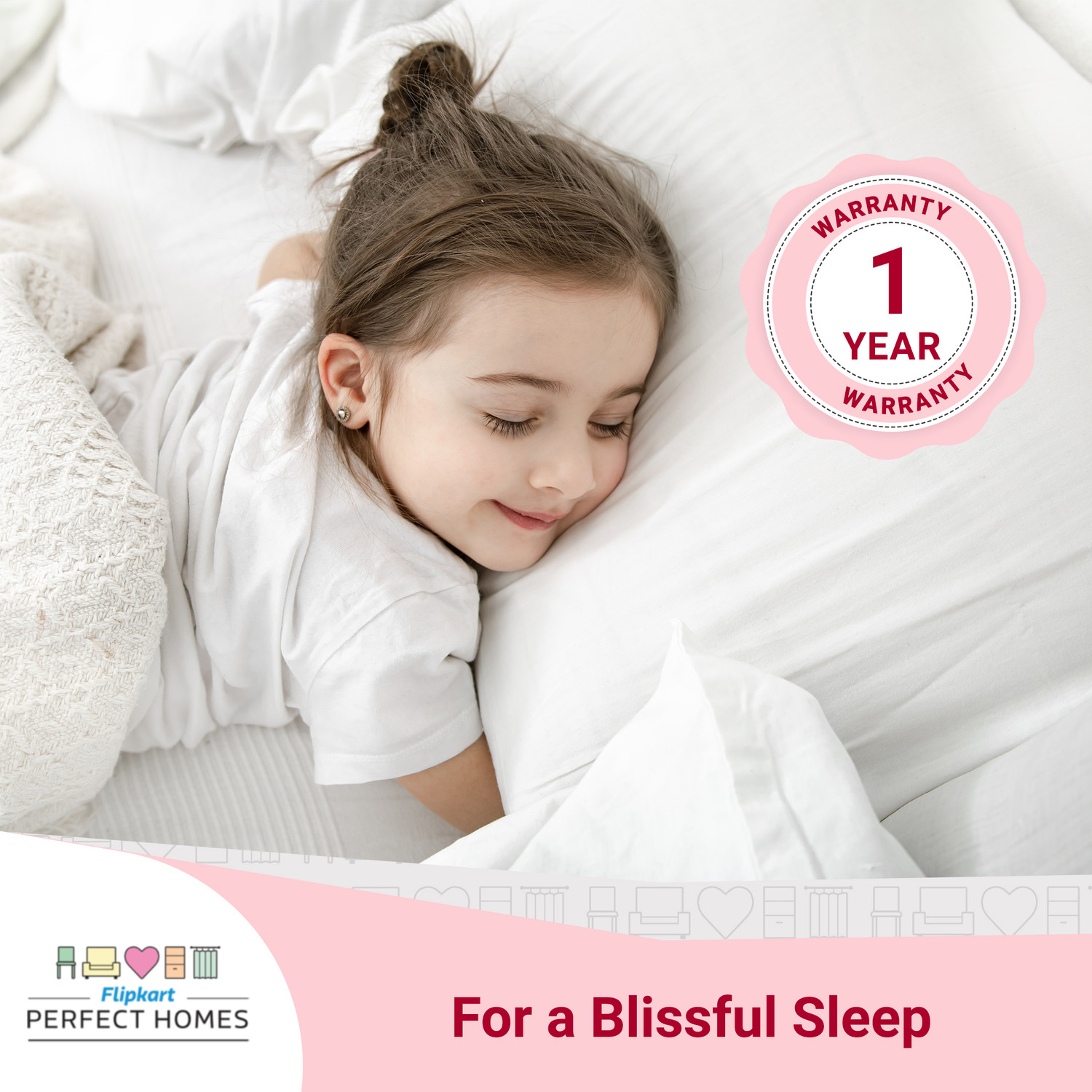 Image of Flipkart Perfect Homes Tysche Orthopedic 4 inch King Coir Mattress