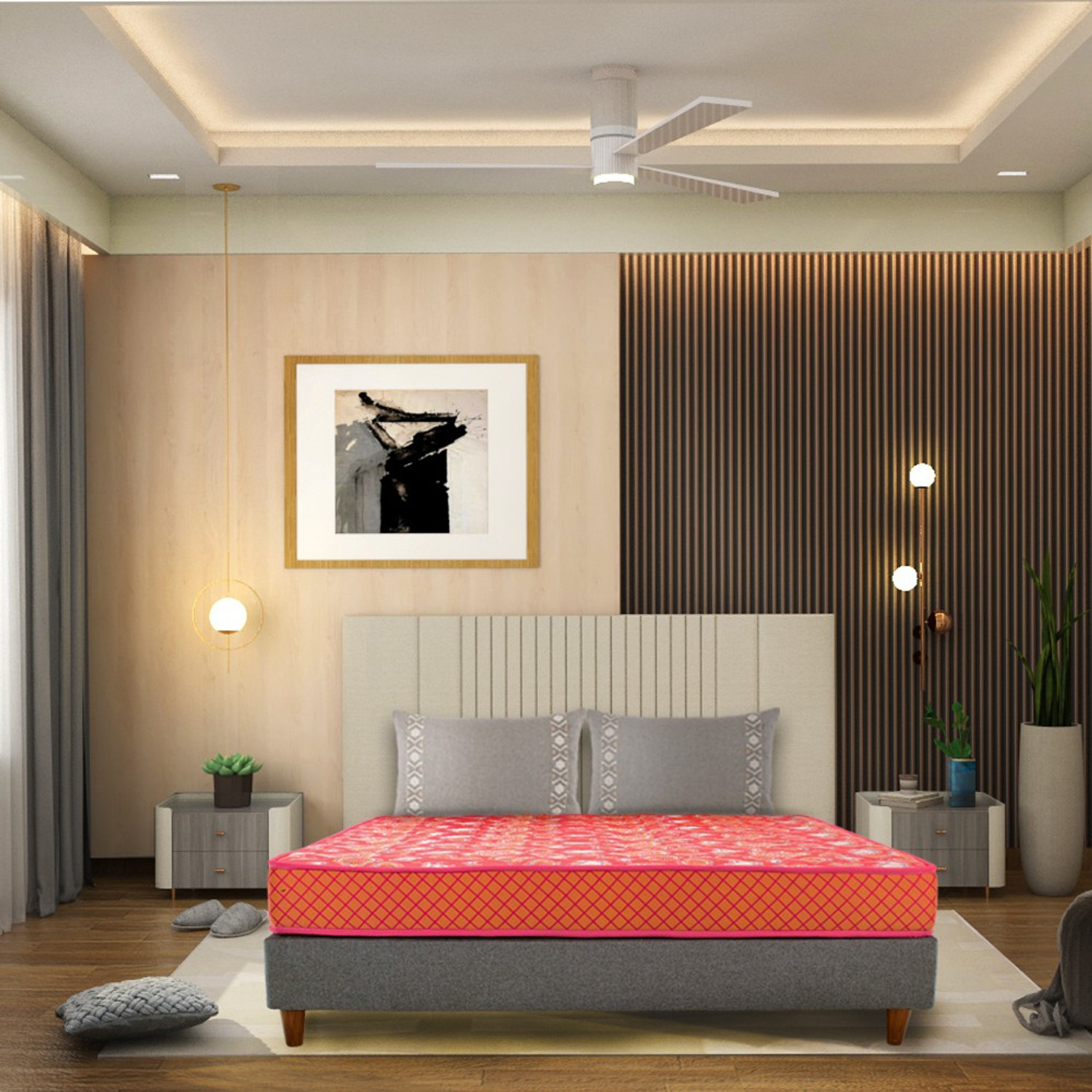 Image of KURLON Natural Rubberized Coir, Medium Firm Support 6 inch Single Coir Mattress