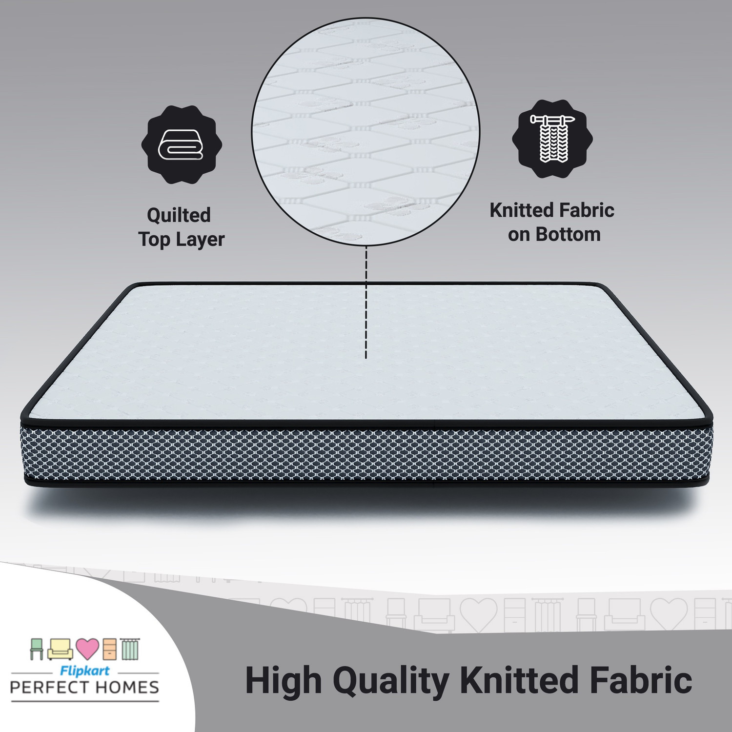 Image of Flipkart Perfect Homes Ares 5 inch Single Latex Foam Mattress