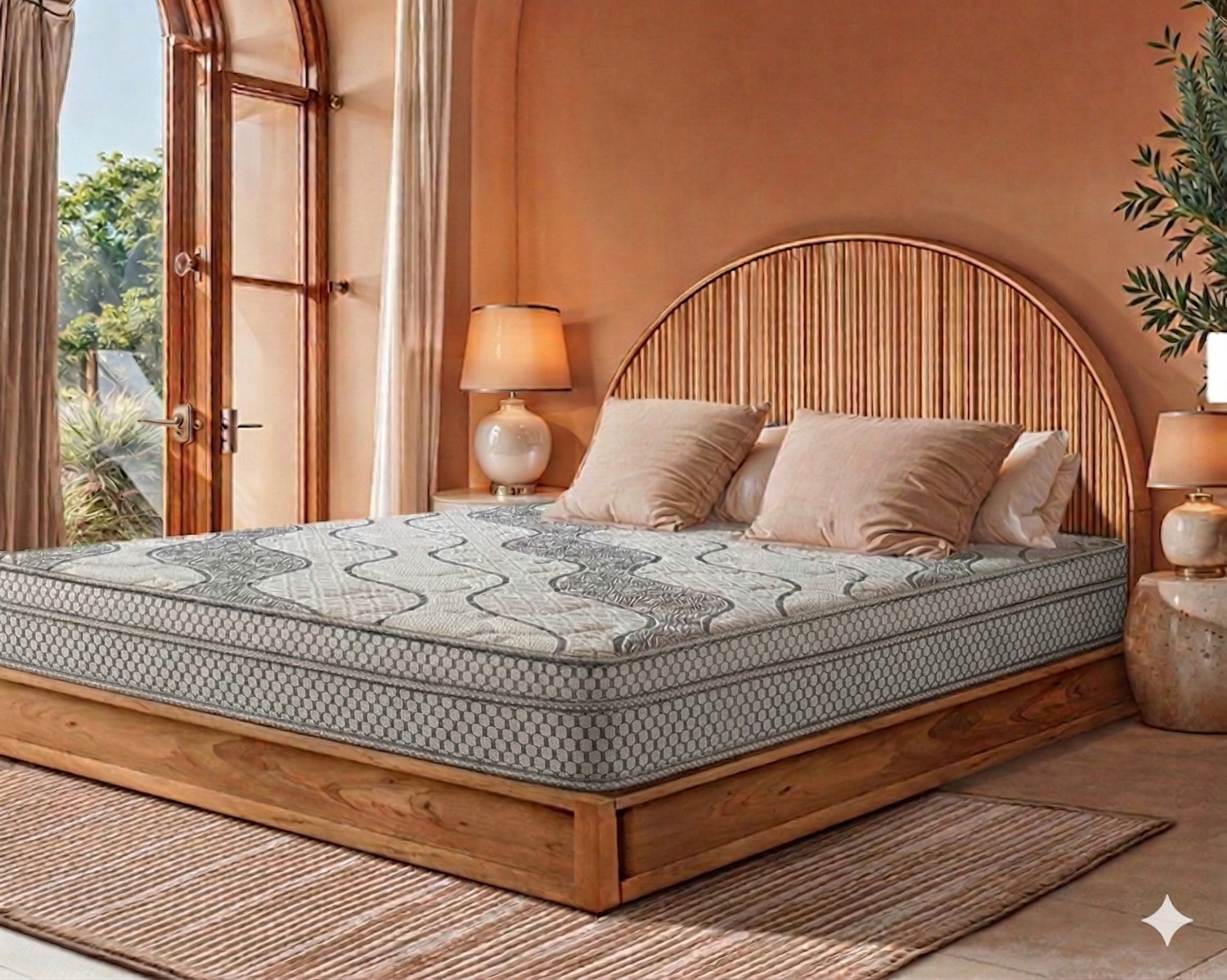 Image of Flipkart Perfect Homes Gem 5 inch King High Resilience (HR) Foam Mattress (L x W: 72 inch x 72 inch)