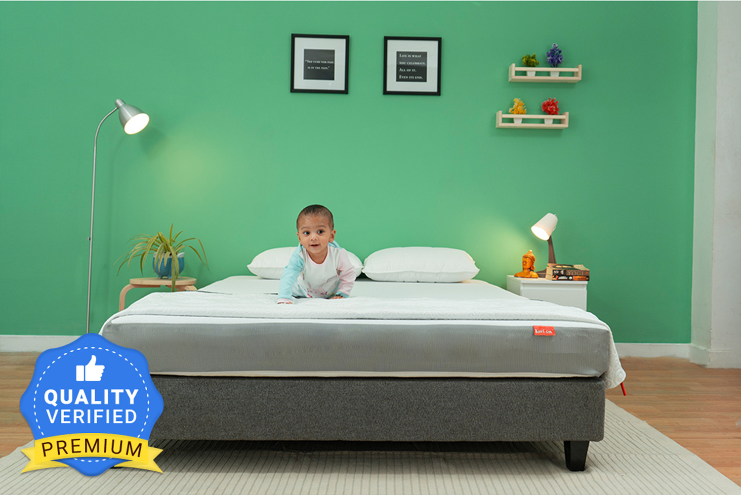 Image of KURLON Ortho, Medium-Firm Support 7 inch Single Memory Foam Mattress (L x W: 75 inch x 36 inch)