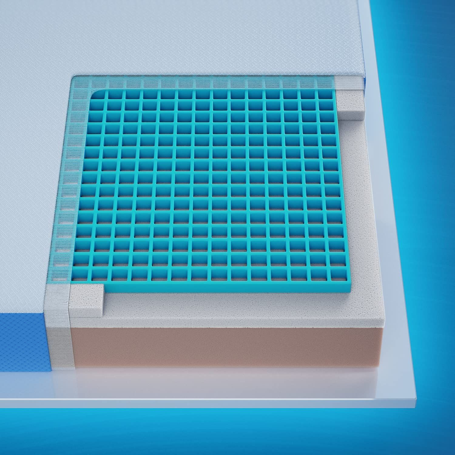 Image of Wakefit XpertGRID 5 inch Single High Resilience (HR) Foam Mattress