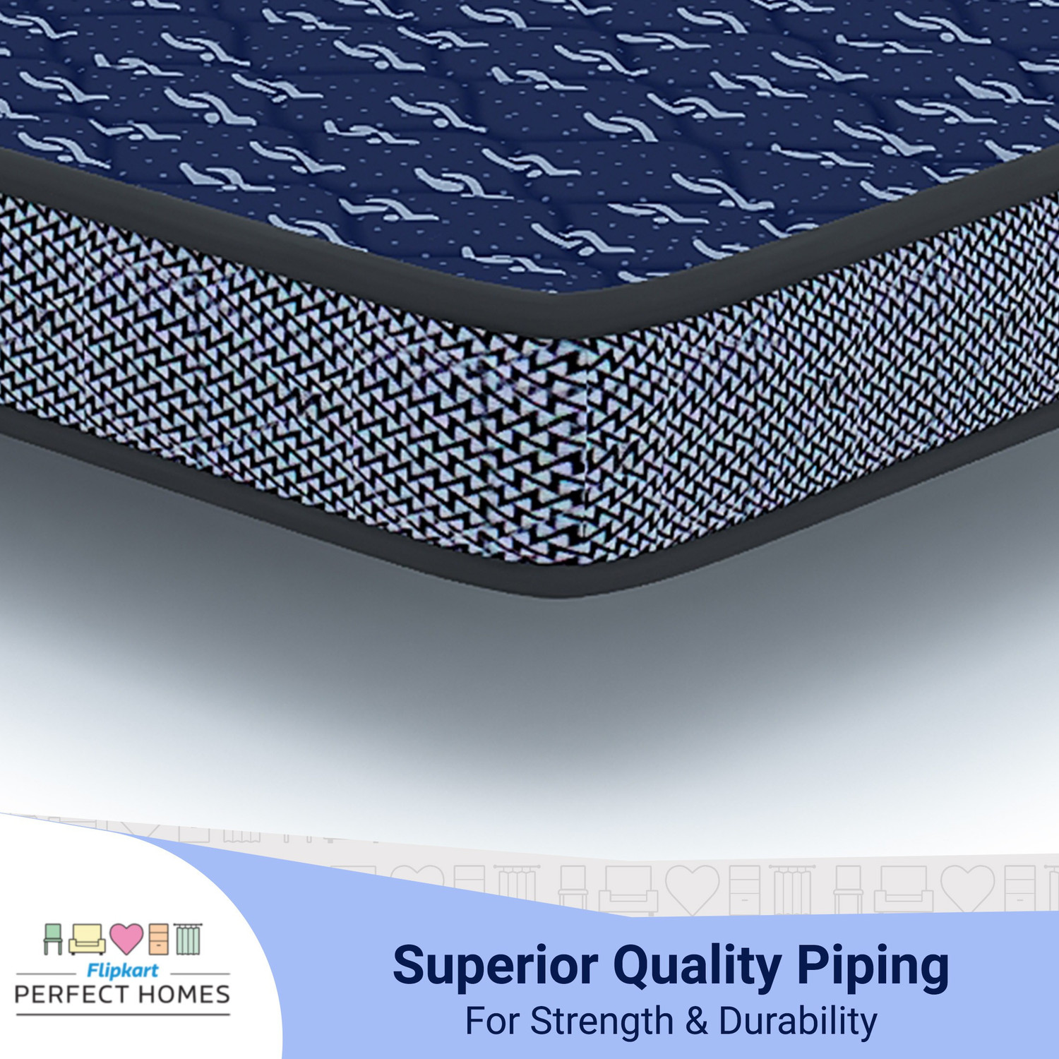 Image of Flipkart Perfect Homes Apollo Orthopedic High Density 5 inch Single Bonded Foam Mattress