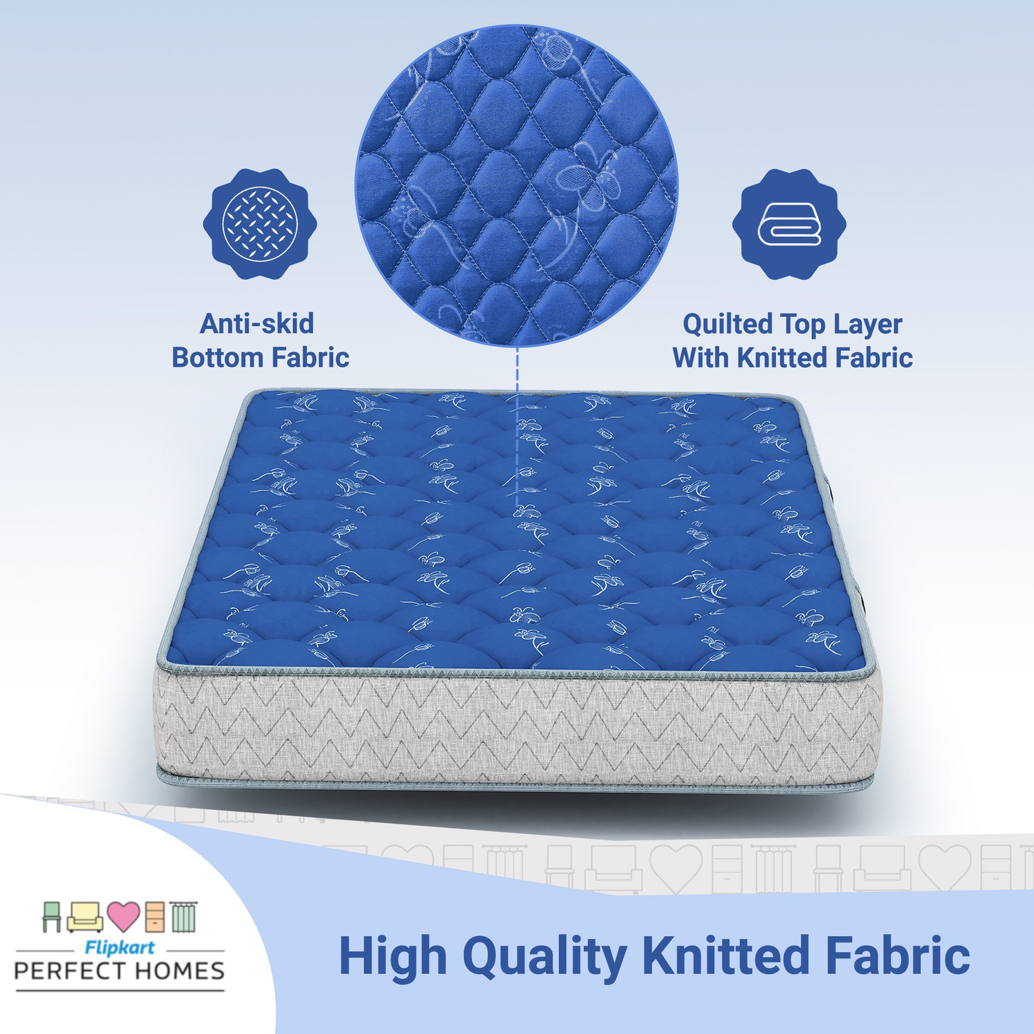 Image of Flipkart Perfect Homes Morpheus 12 inch Single Pocket Spring Mattress