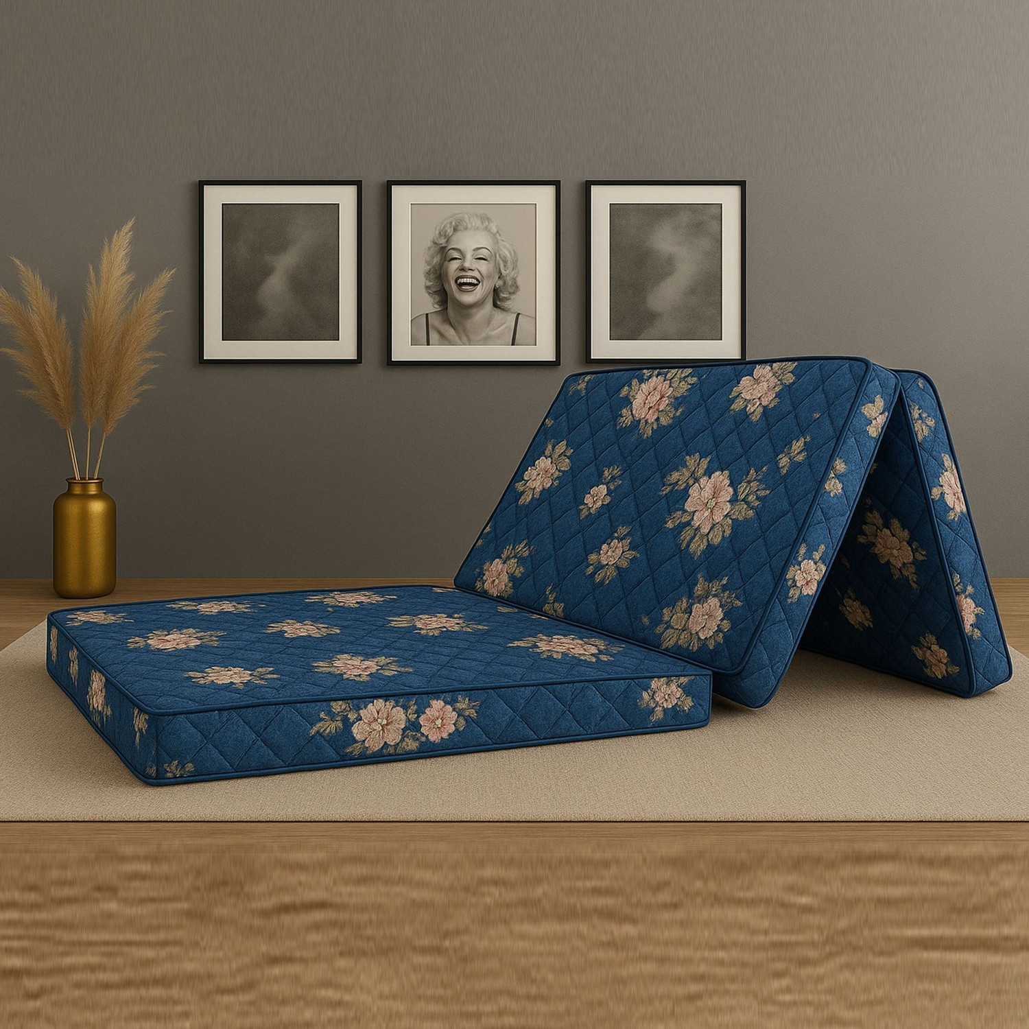 Image of COLOFLY Three Fold Ep 2 inch Single Cotton Mattress (L x W: 72 inch x 30 inch)