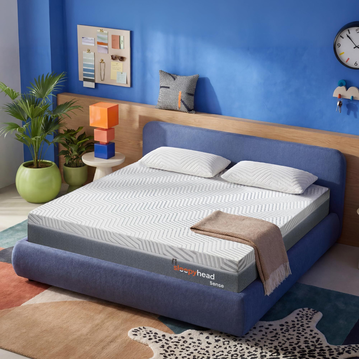 Sleepyhead Sense - 3 Zoned Orthopedic PCM Cooling Foam Mattress 8 inch Queen High Density (HD) Foam Mattress  (L x W: 72 inch x 60 inch)