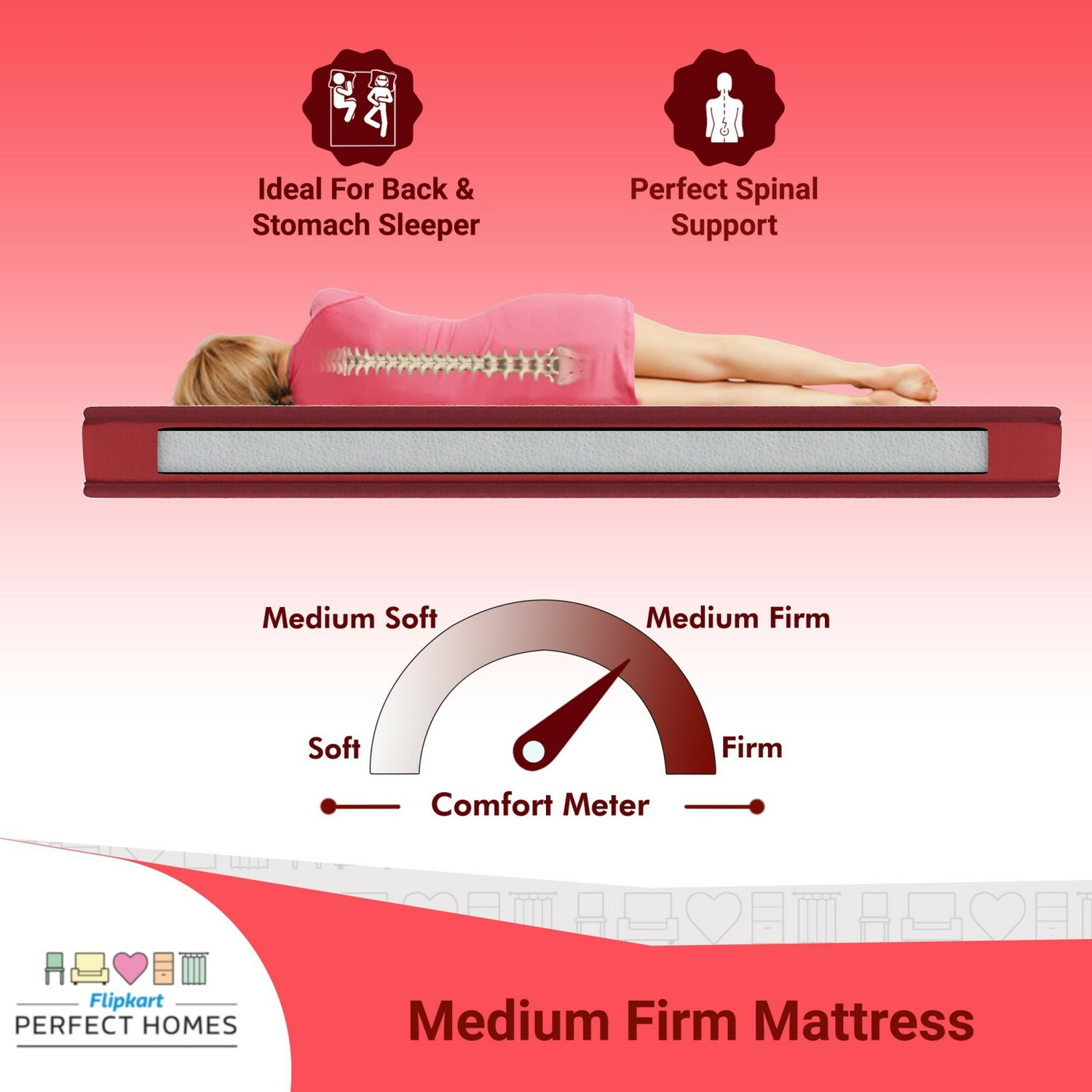 Image of WakeFitness Bed Mattress 5 inch King Cotton Mattress