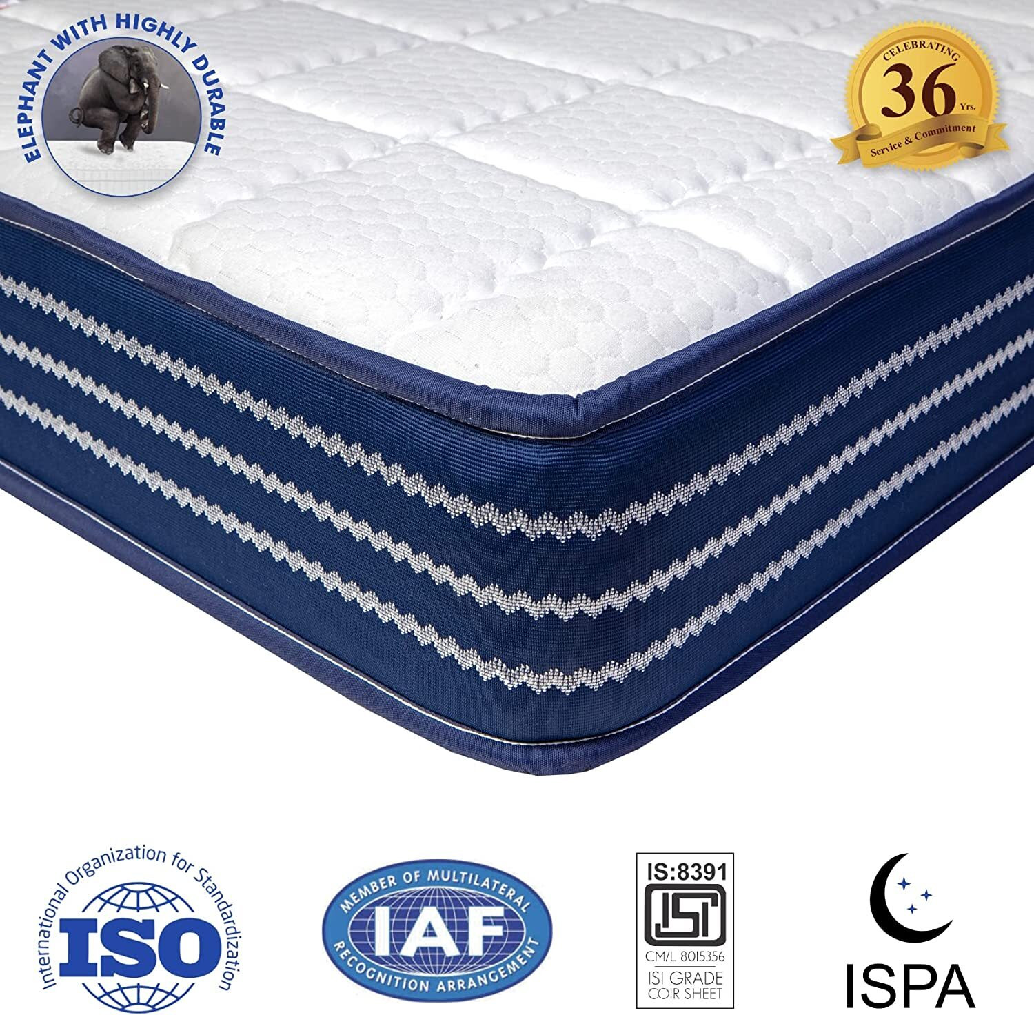 Image of SLEEPSPA Ortho Pocket with SrtX Tech. 10 inch King Pocket Spring Mattress