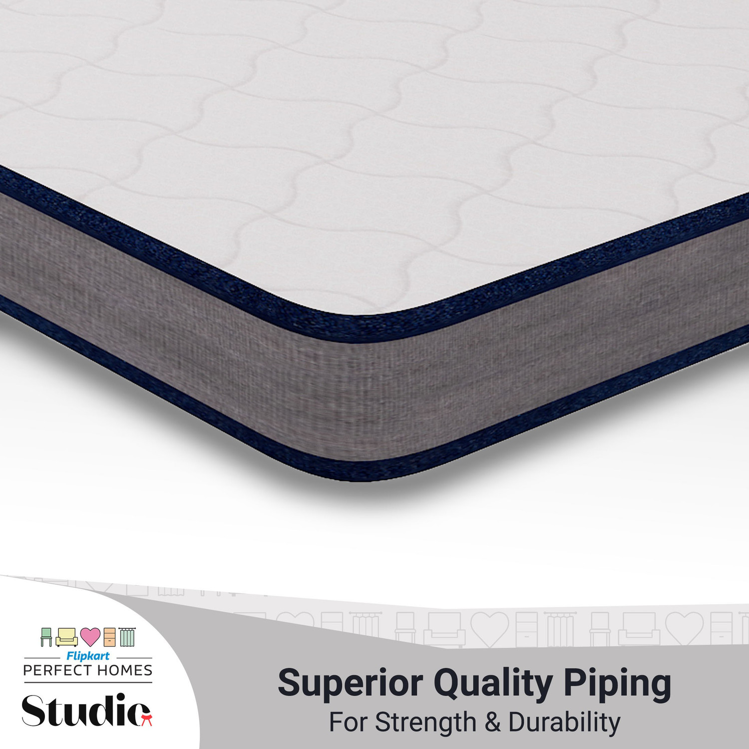 Image of Flipkart Perfect Homes Studio Dejen Orthopedic Dual Comfort 6 inch Single Memory Foam Mattress