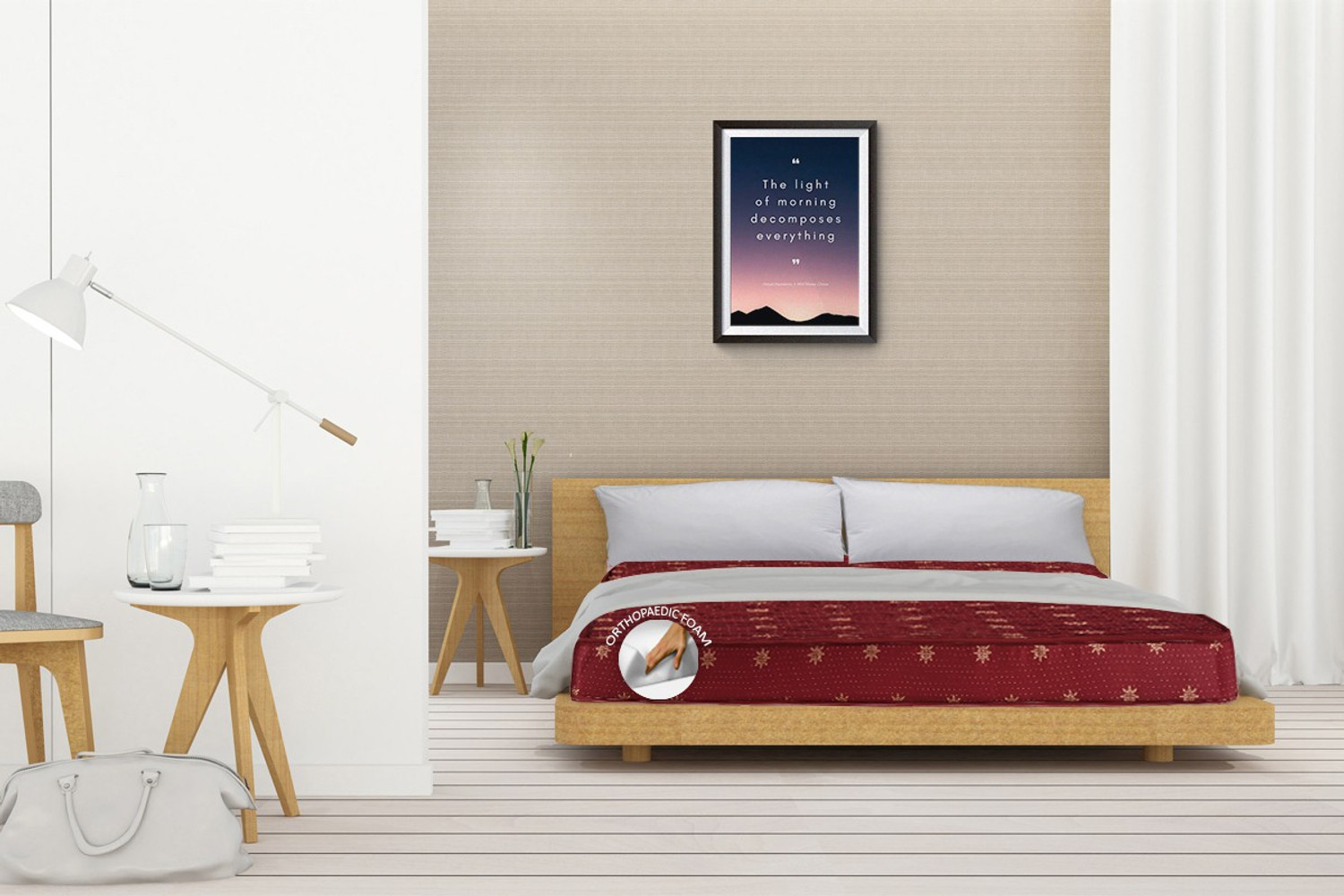 Image of SLEEP SPA Soft Bounce Premium Orthopedic Direct From Factory 4 inch Single High Resilience (HR) Foam Mattress