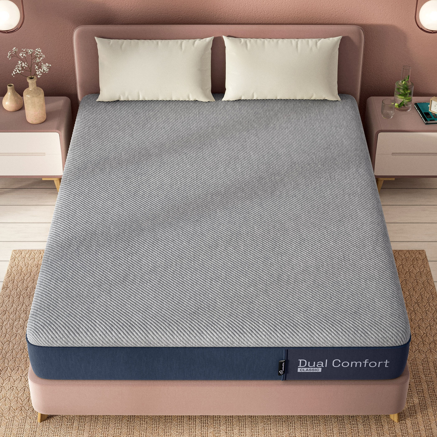 Wakefit Dual Comfort - Hard & Soft 4 inch King High Resilience (HR) Foam Mattress