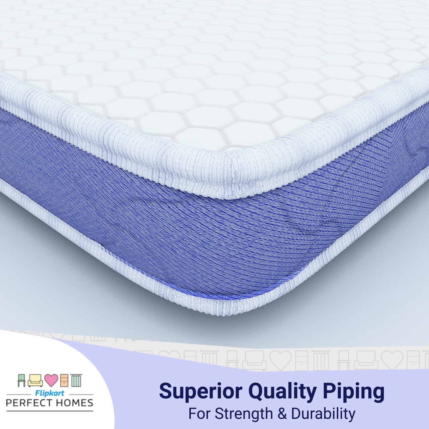 Image of Flipkart Perfect Homes Dreamline Dual Comfort 6 inch Double Memory Foam Mattress