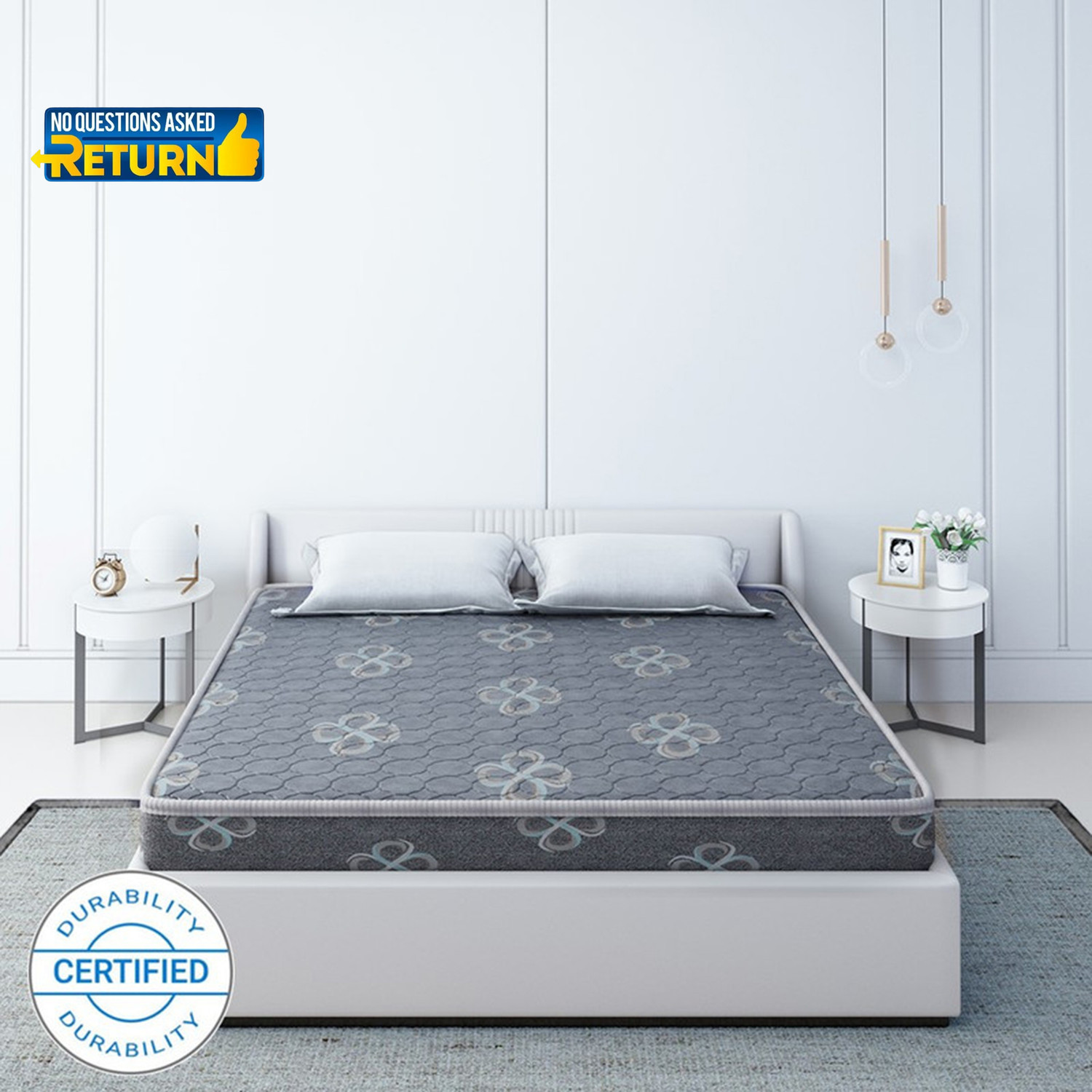 Image of Flipkart Perfect Homes Asteria Dual Comfort 4 inch Queen PU Foam Mattress