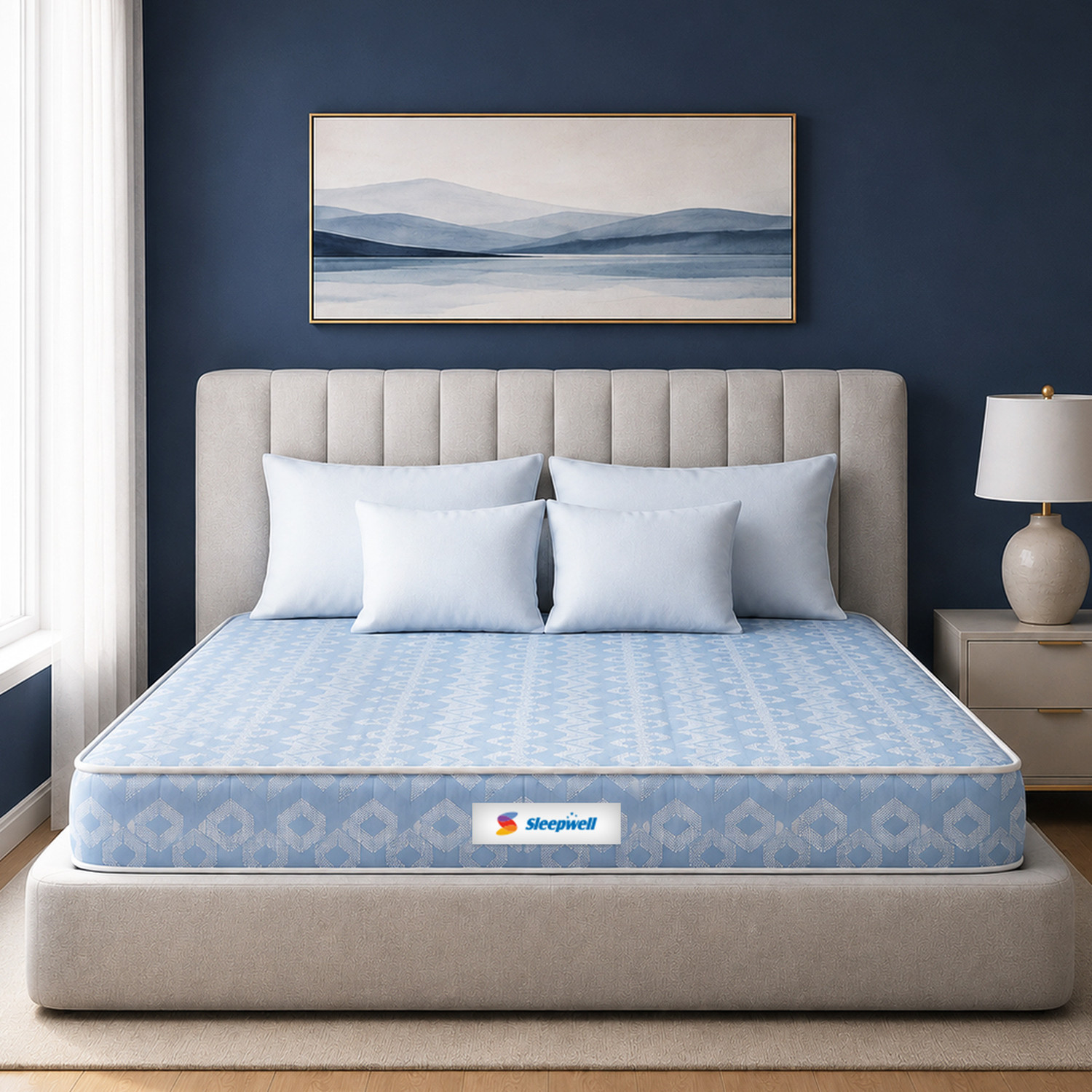 Sleepwell Ortho | Quilted | 8 inch King Memory Foam Mattress