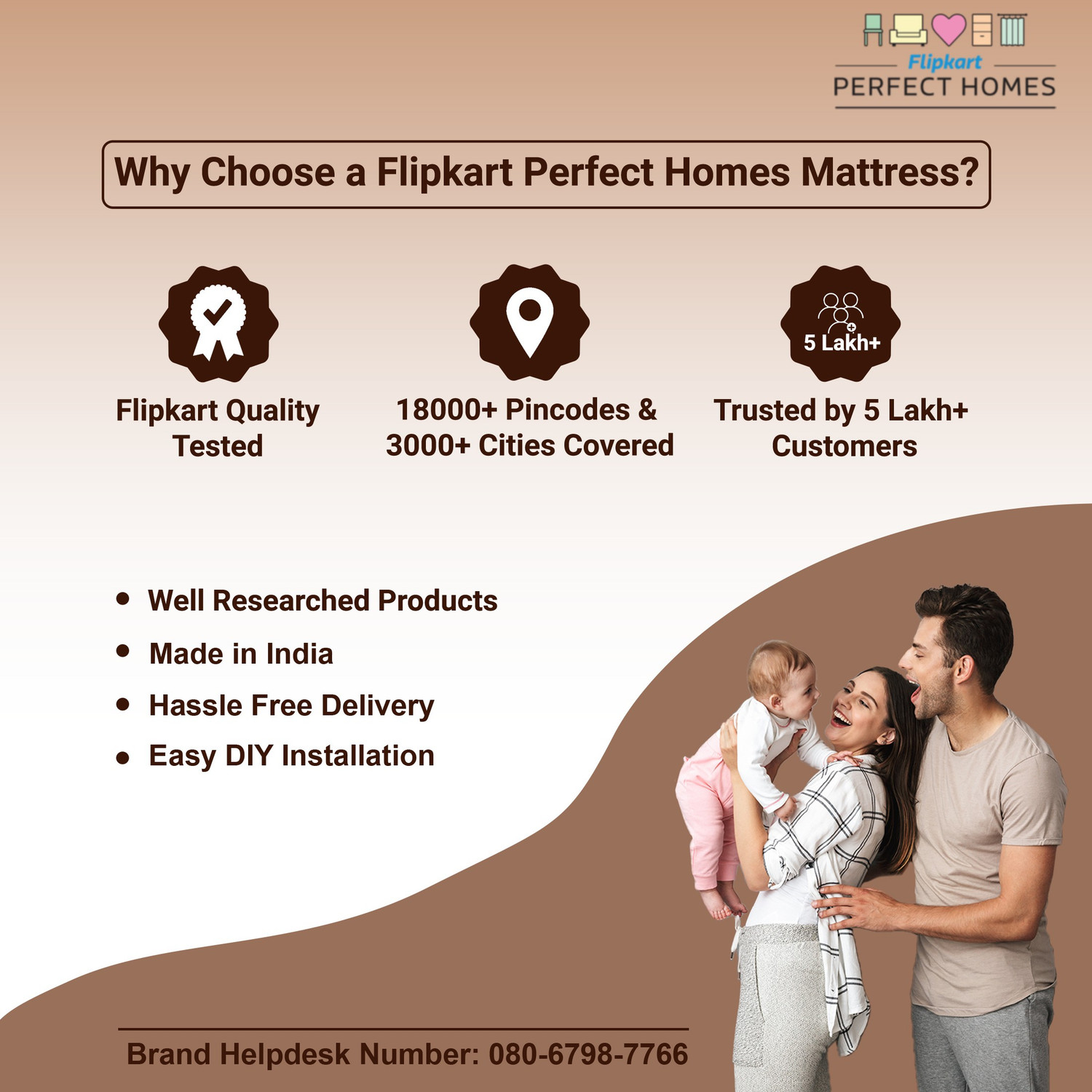Image of Flipkart Perfect Homes Iris Orthopedic 10 inch Queen Bonnell Spring Mattress