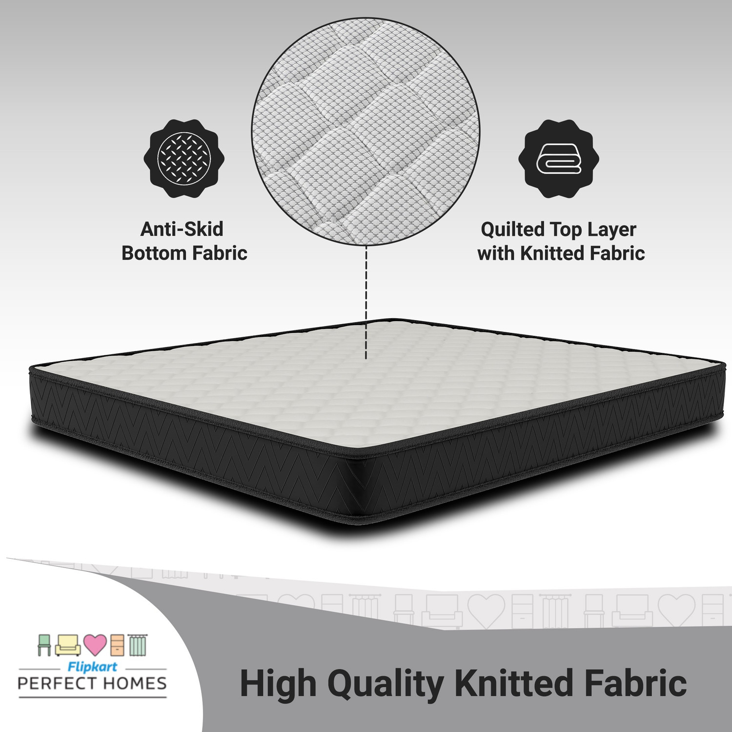 Image of Flipkart Perfect Homes Morpheus 6 inch Queen Pocket Spring Mattress