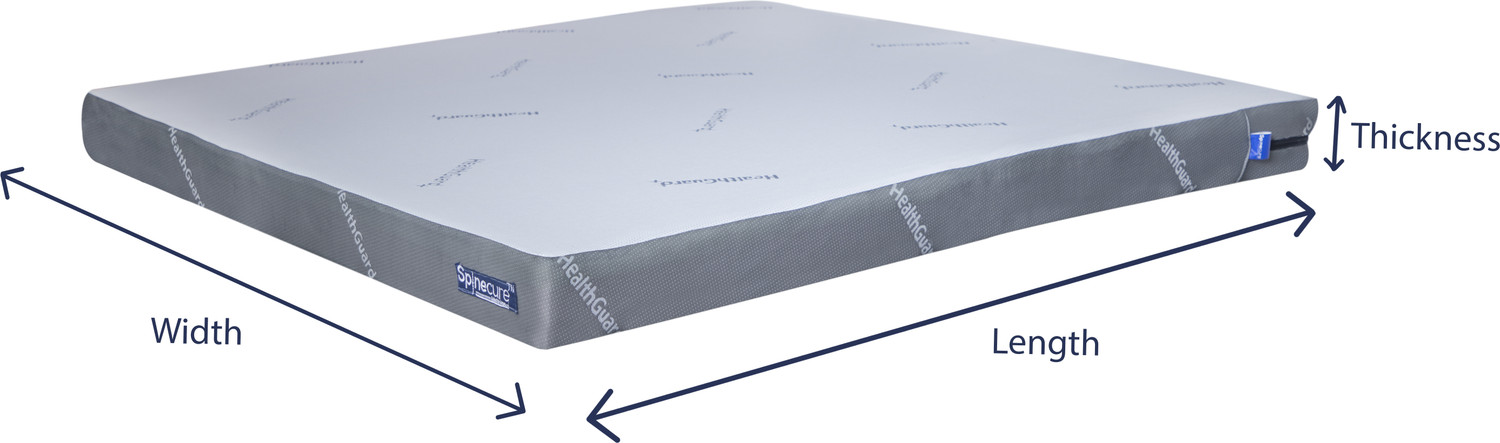 Image of Spinecure Orthopedic Memory Foam Mattress 5 inch Queen High Resilience (HR) Foam Mattress