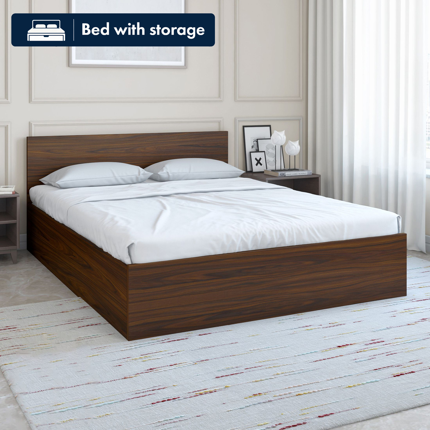 Nilkamal Arthur Engineered Wood King Box Bed