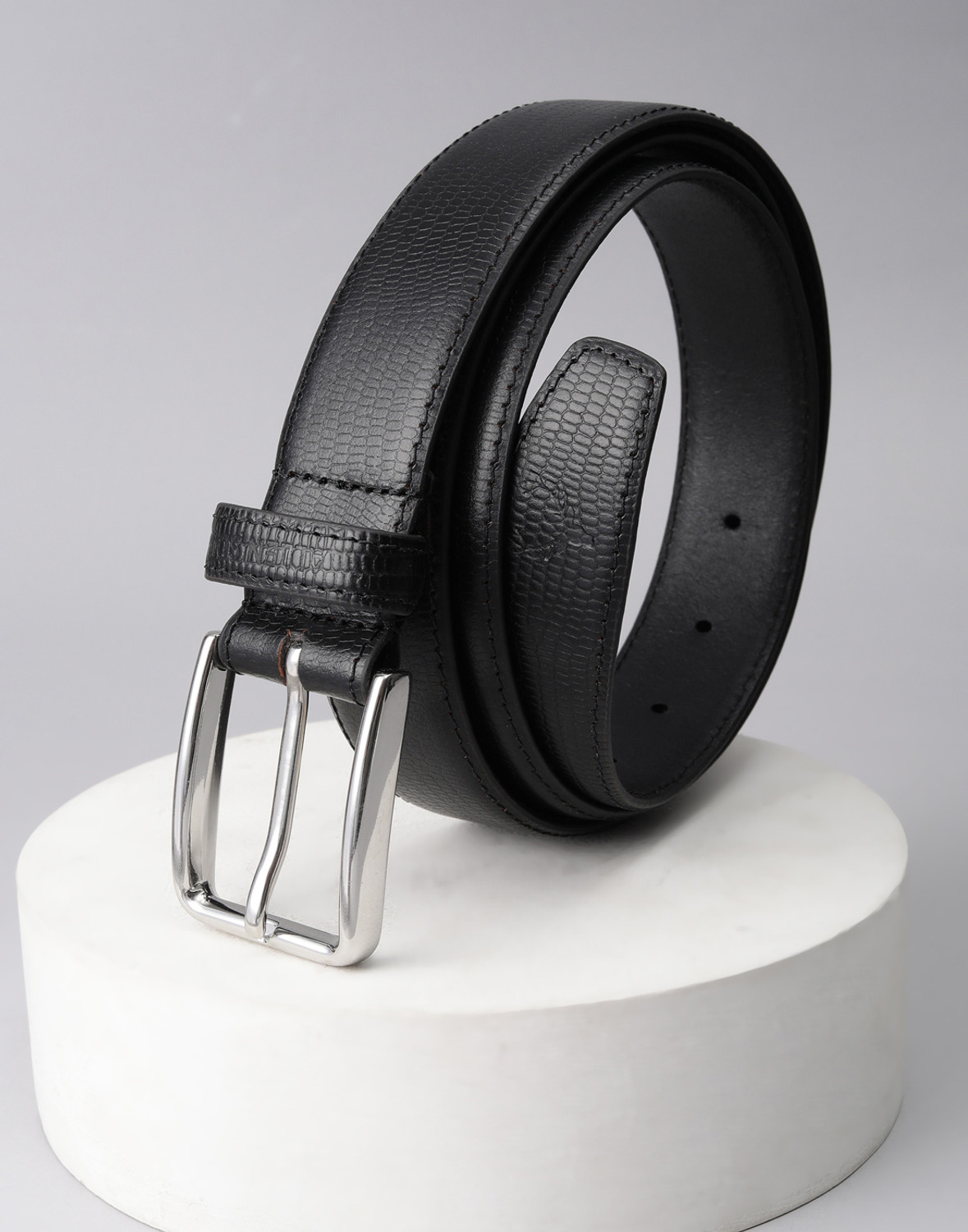 Allen Solly Men Black Genuine Leather Belt