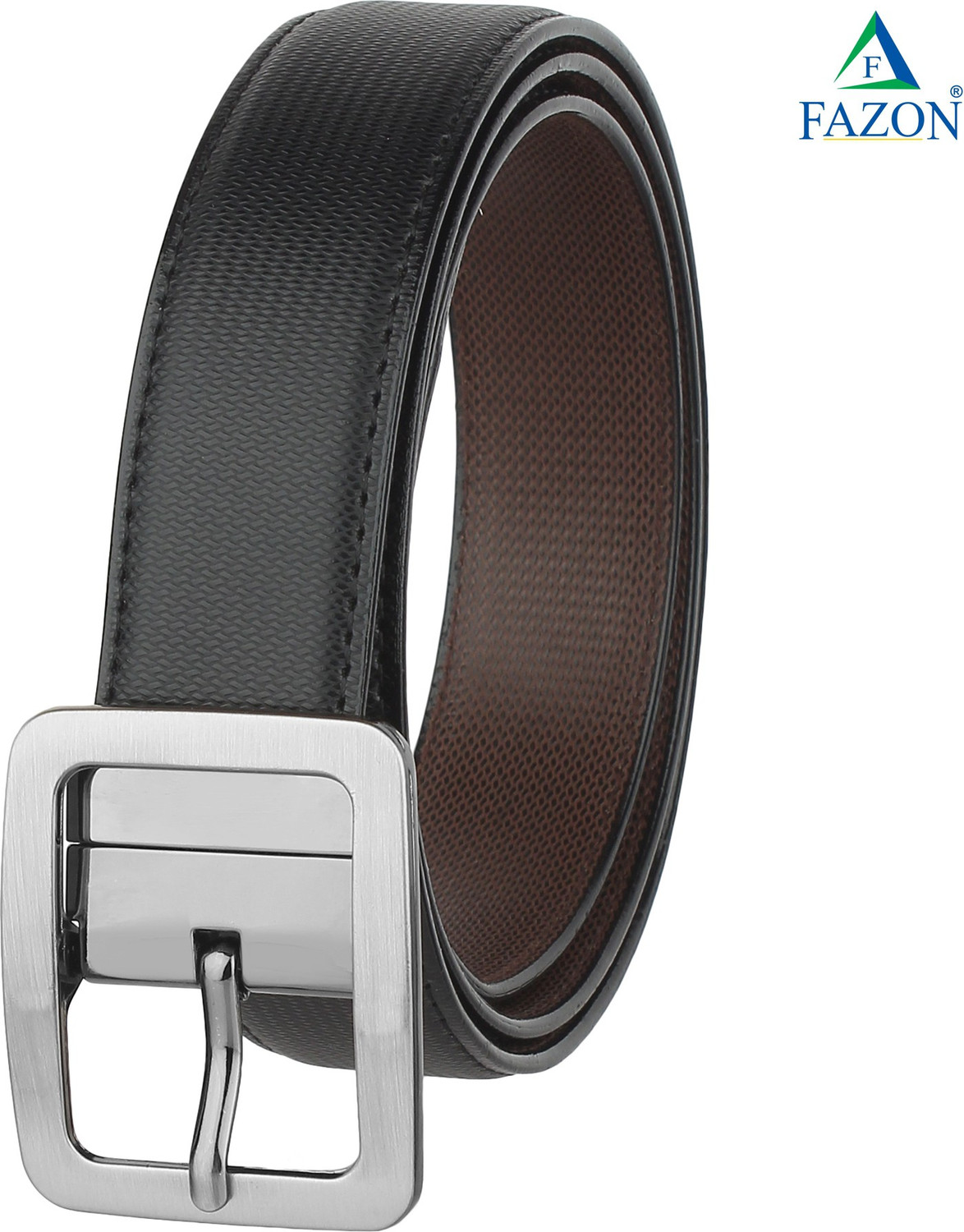 Image of FAZON Men Casual Brown Texas Leatherite Belt