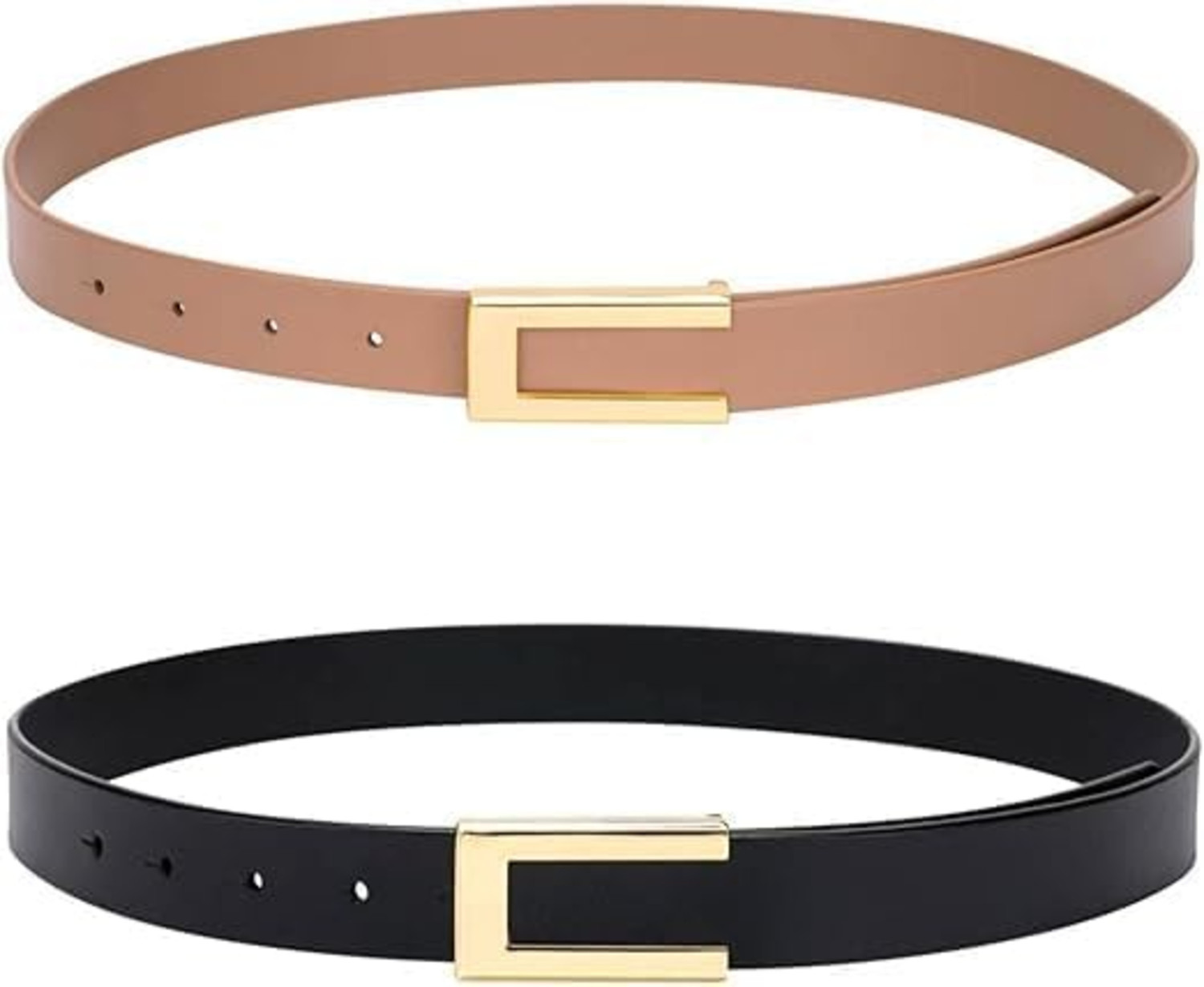 Harshit Enterprise Girls Evening, Casual, Formal, Party Beige, Black Genuine Leather Reversible Belt