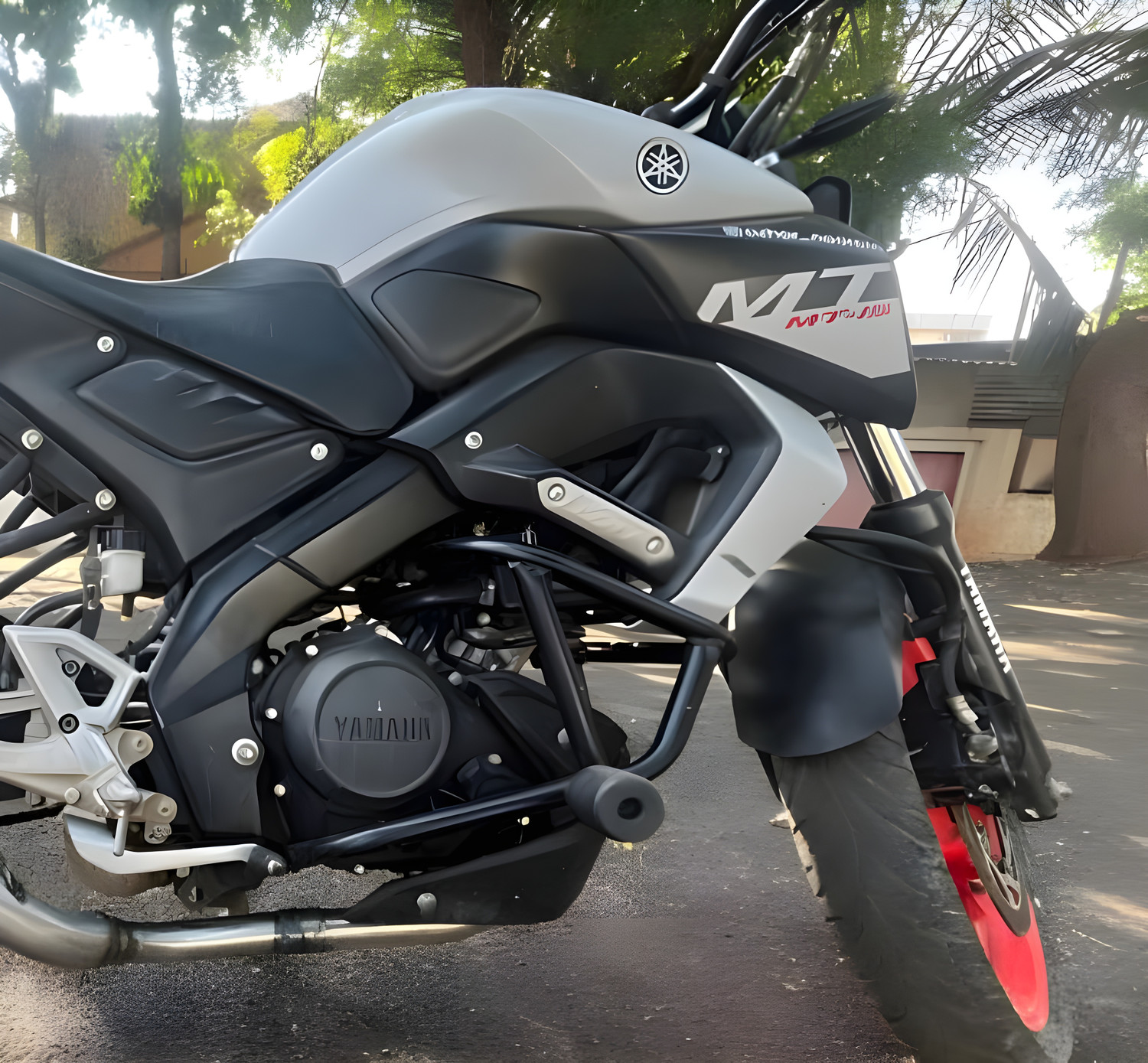 Image of MotoXpert MT-15 Heavy Duty Double Slider Bike Crash Guard (Yamaha)