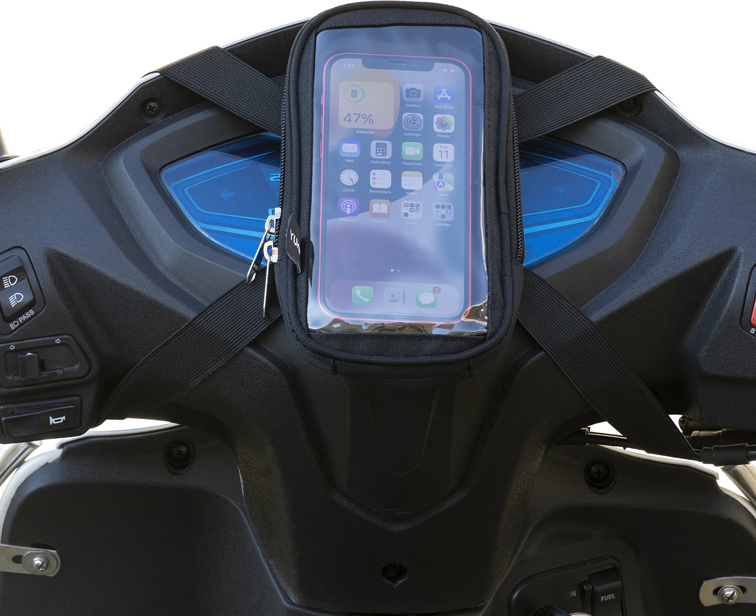 Image of Gentle e kart 360 Rotation Waterproof Bike Phone Mount, Universal Motorcycle & Bicycle Bike Mobile Holder (Black)