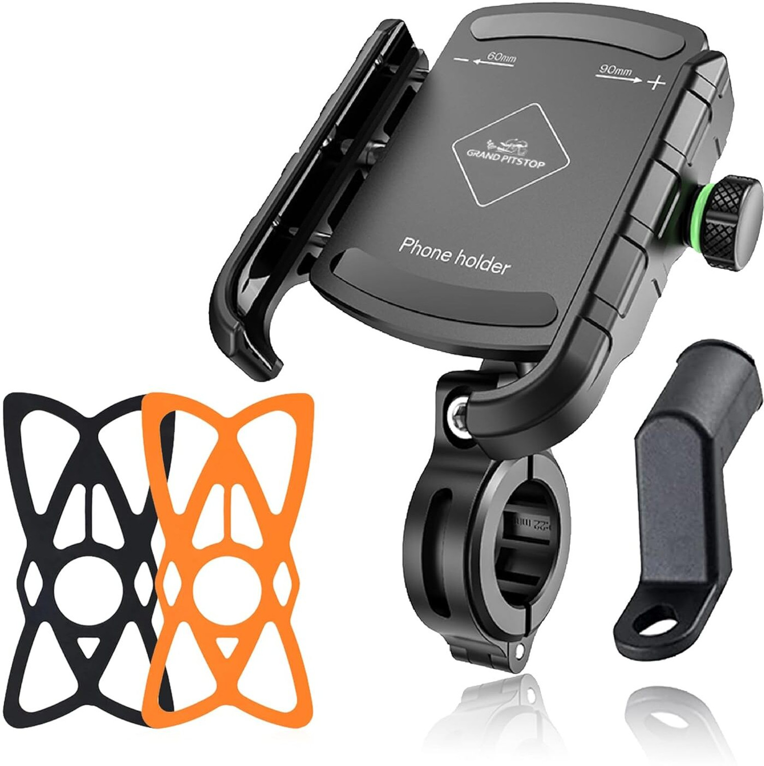 Image of Gentle e kart 360 Rotation Waterproof Bike Phone Mount, Universal Motorcycle & Bicycle Bike Mobile Holder (Black)
