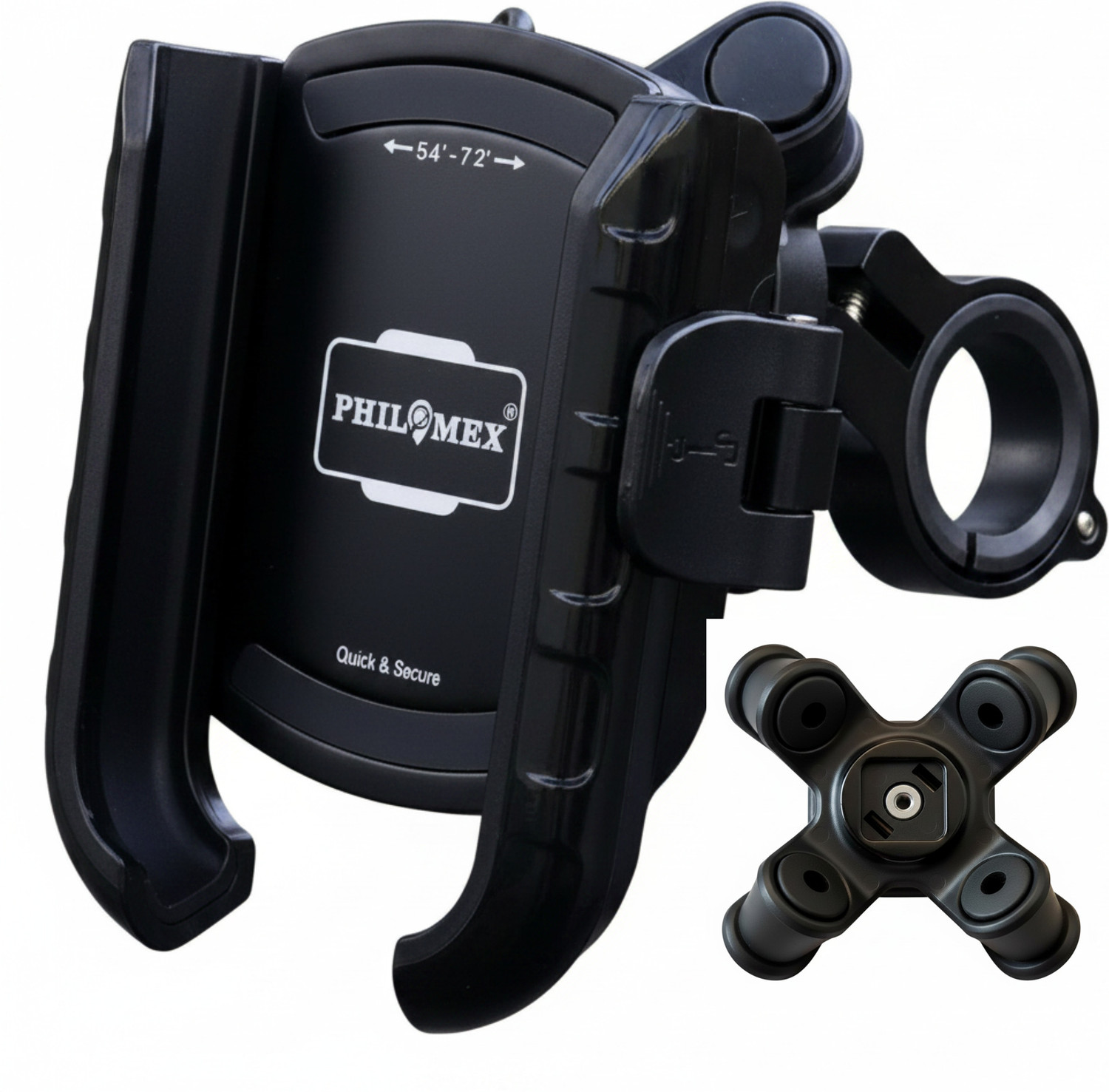 Image of Gentle e kart 360 Rotation Waterproof Bike Phone Mount, Universal Motorcycle & Bicycle Bike Mobile Holder (Black)