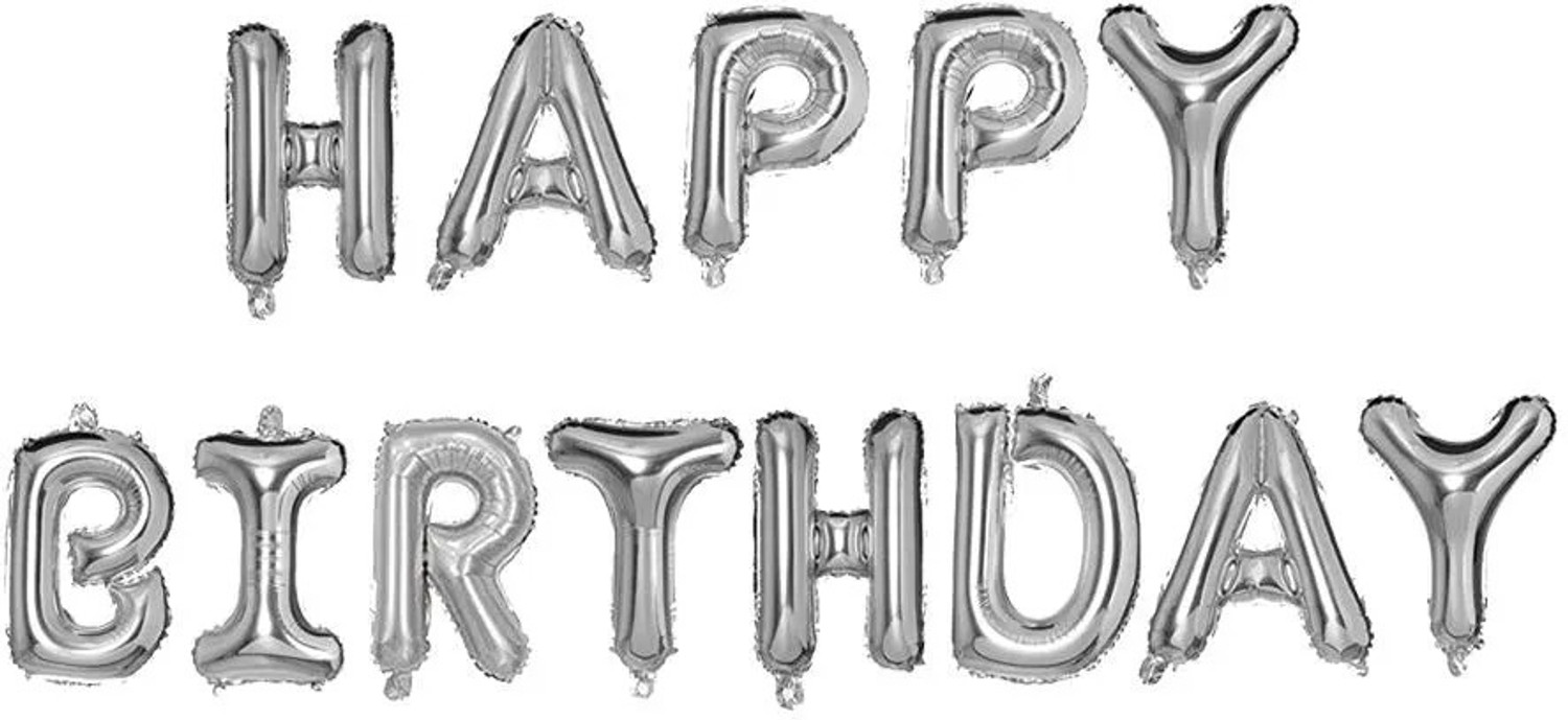 Image of PARTY MIDLINKERZ Happy Birthday Balloons Party Decoration Kit items 30Pcs combo set decor for HBD