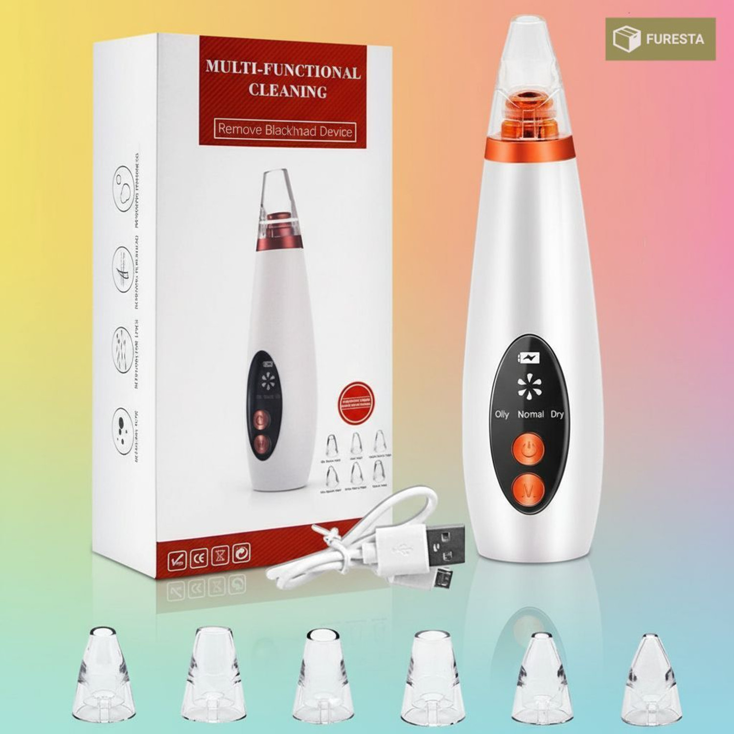 Image of Lumifrens Plastic Blackhead Remover Vacuum Suction Device (Pack of 5)