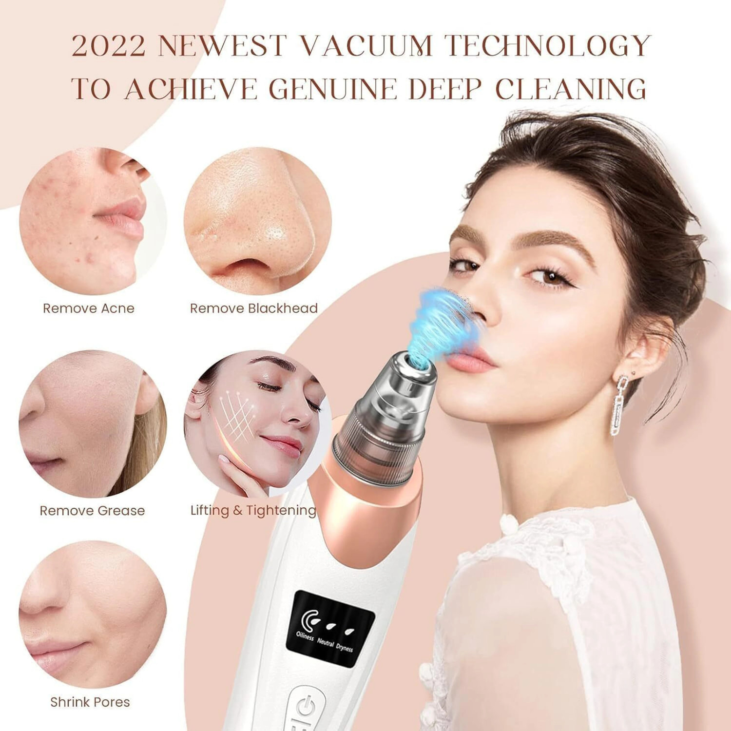 Image of Lumifrens Plastic Blackhead Remover Vacuum Suction Device (Pack of 5)