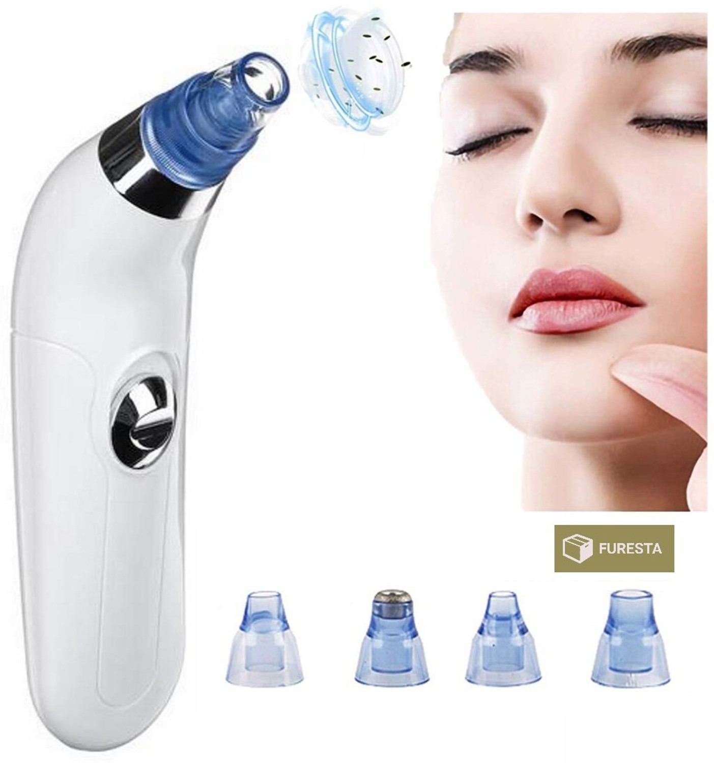 Image of Lumifrens Plastic Blackhead Remover Vacuum Suction Device (Pack of 5)