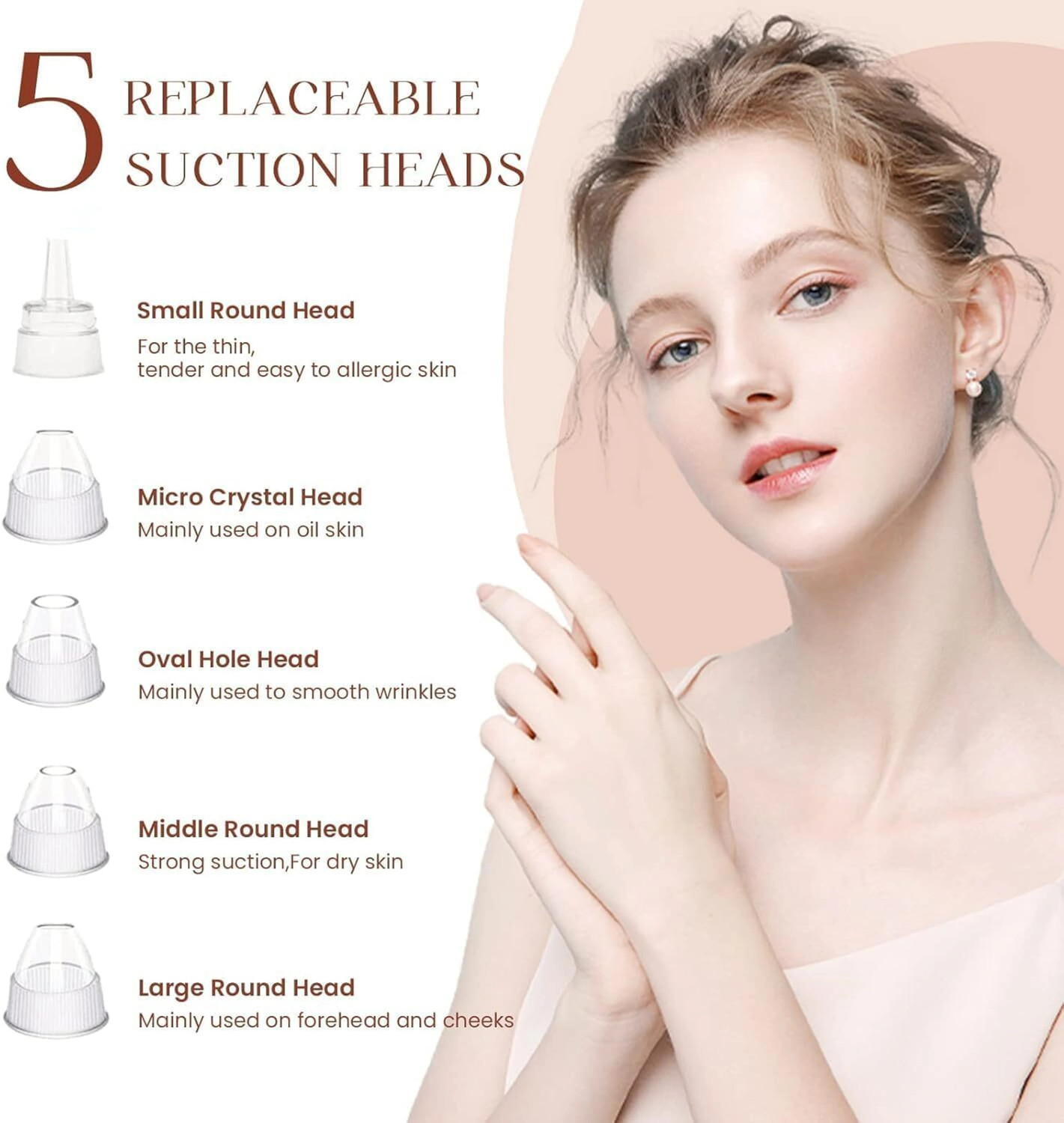 Image of Lumifrens Plastic Blackhead Remover Vacuum Suction Device (Pack of 5)