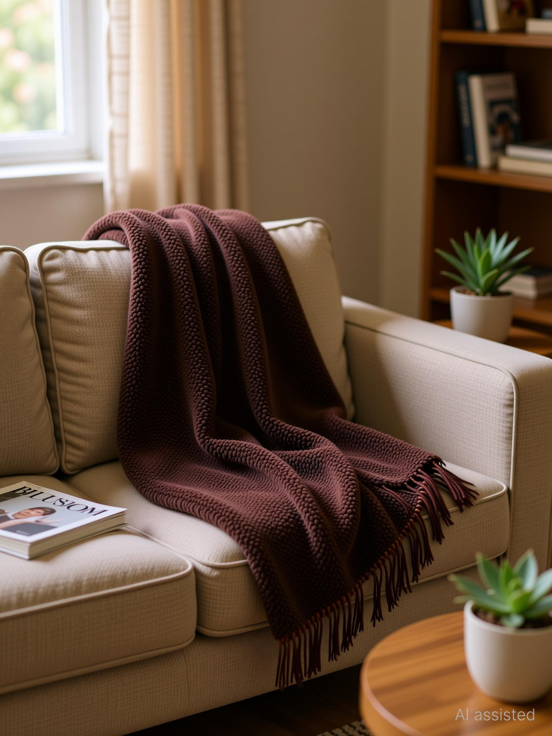 Image of anko Solid Single Throw for AC Room (Poly Cotton, White)