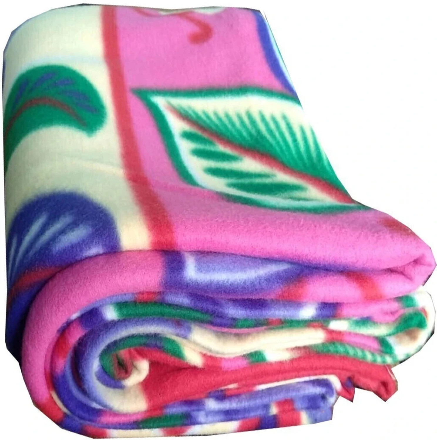 G S COLLECTIONS Floral Single Fleece Blanket for AC Room