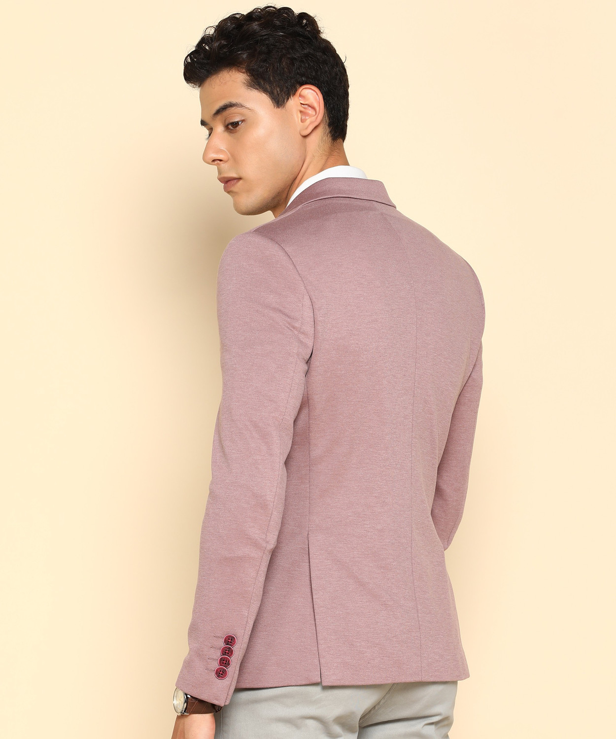 Image of KILLER Solid Single Breasted Casual Men Blazer