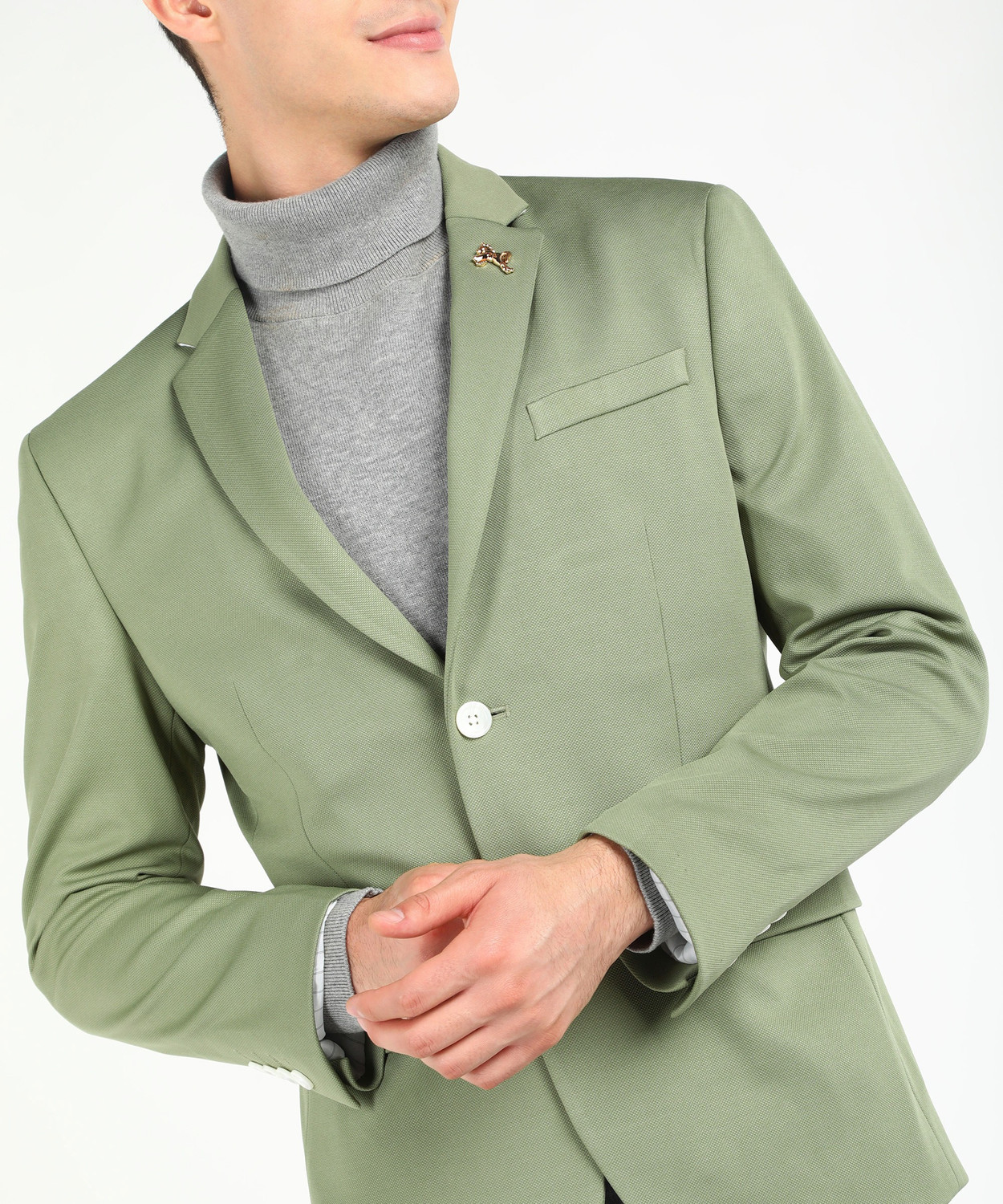 Image of KILLER Self Design Single Breasted Formal Men Blazer