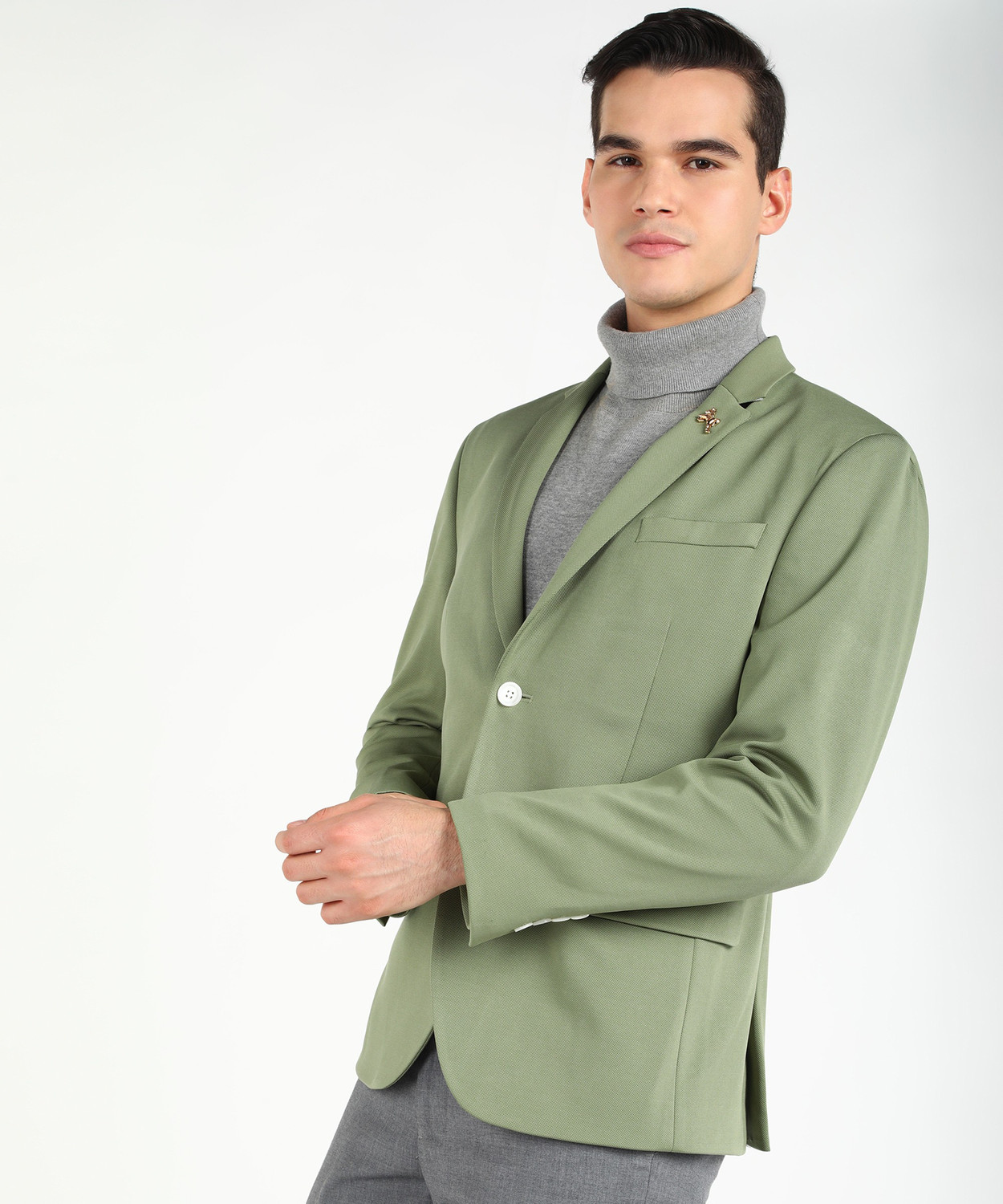 Image of KILLER Self Design Single Breasted Formal Men Blazer
