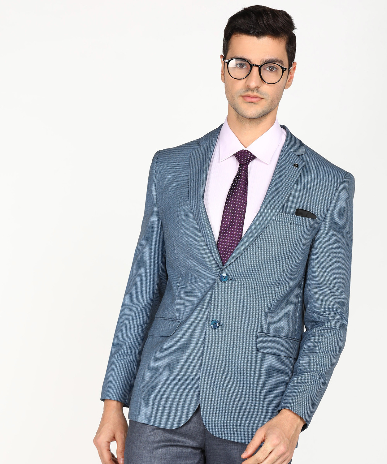 Van heusen online light blue blazer