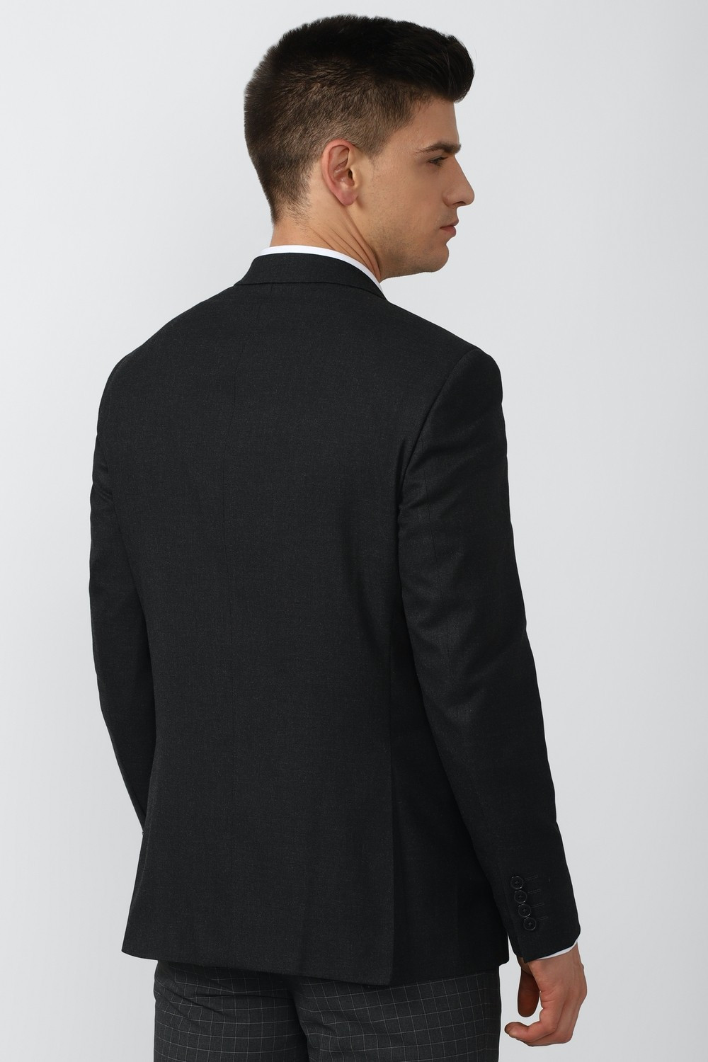 Image of PETER ENGLAND Solid Single Breasted Formal Men Blazer