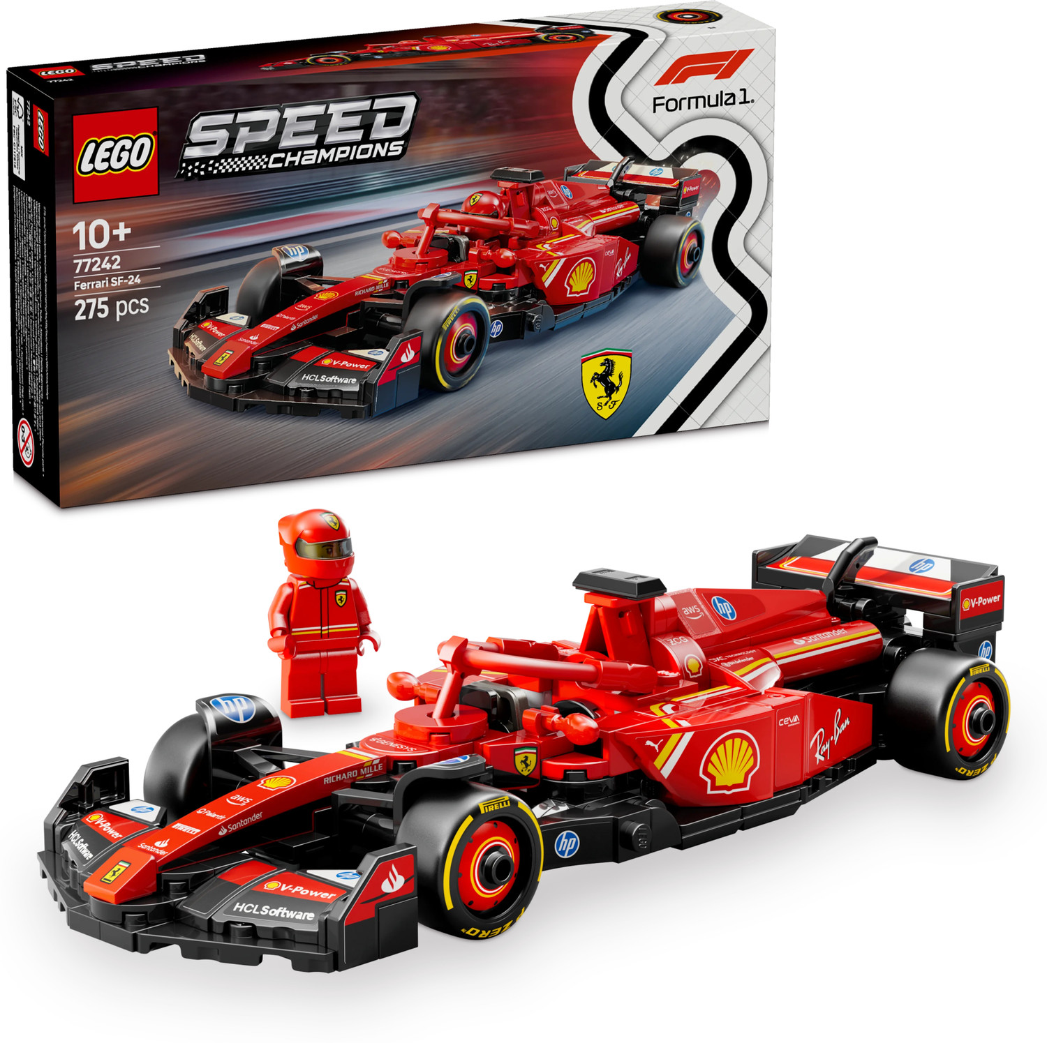 LEGO Speed Champions Ferrari SF-24 F1 Race Car Set 77242 – ₹2612