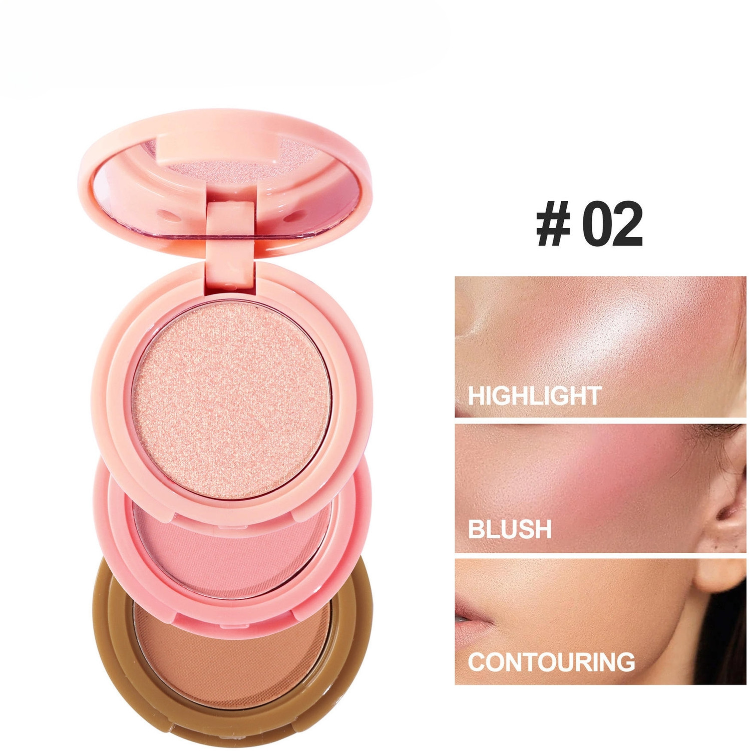 Image of Cosluxe All In 1 Make Up kit Eyeshadow Highlighter Blusher Palette (MULTICOLOR)