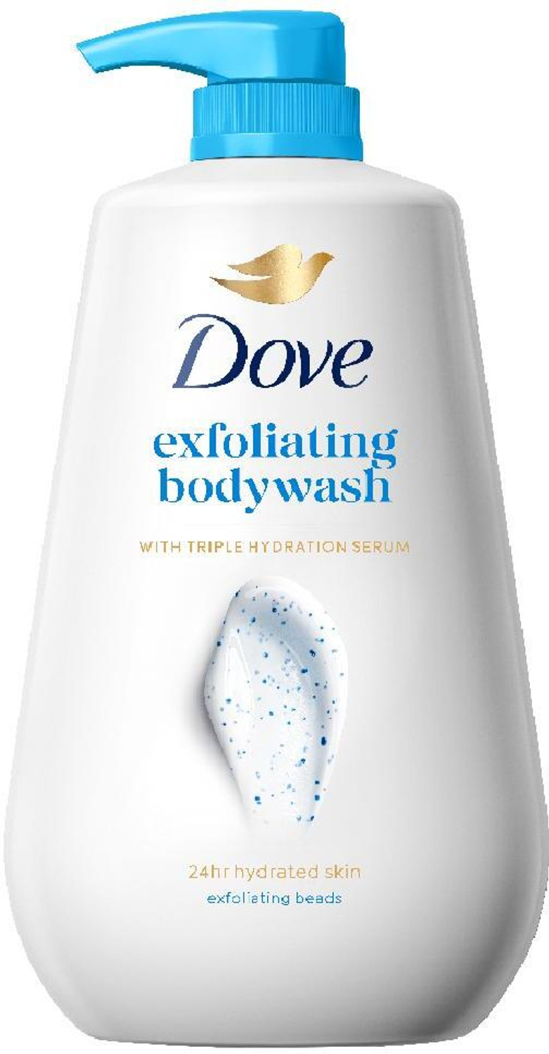 DOVE Gentle Exfoliating Beads Body Wash For Softer Smoother Skin  (800 ml)
